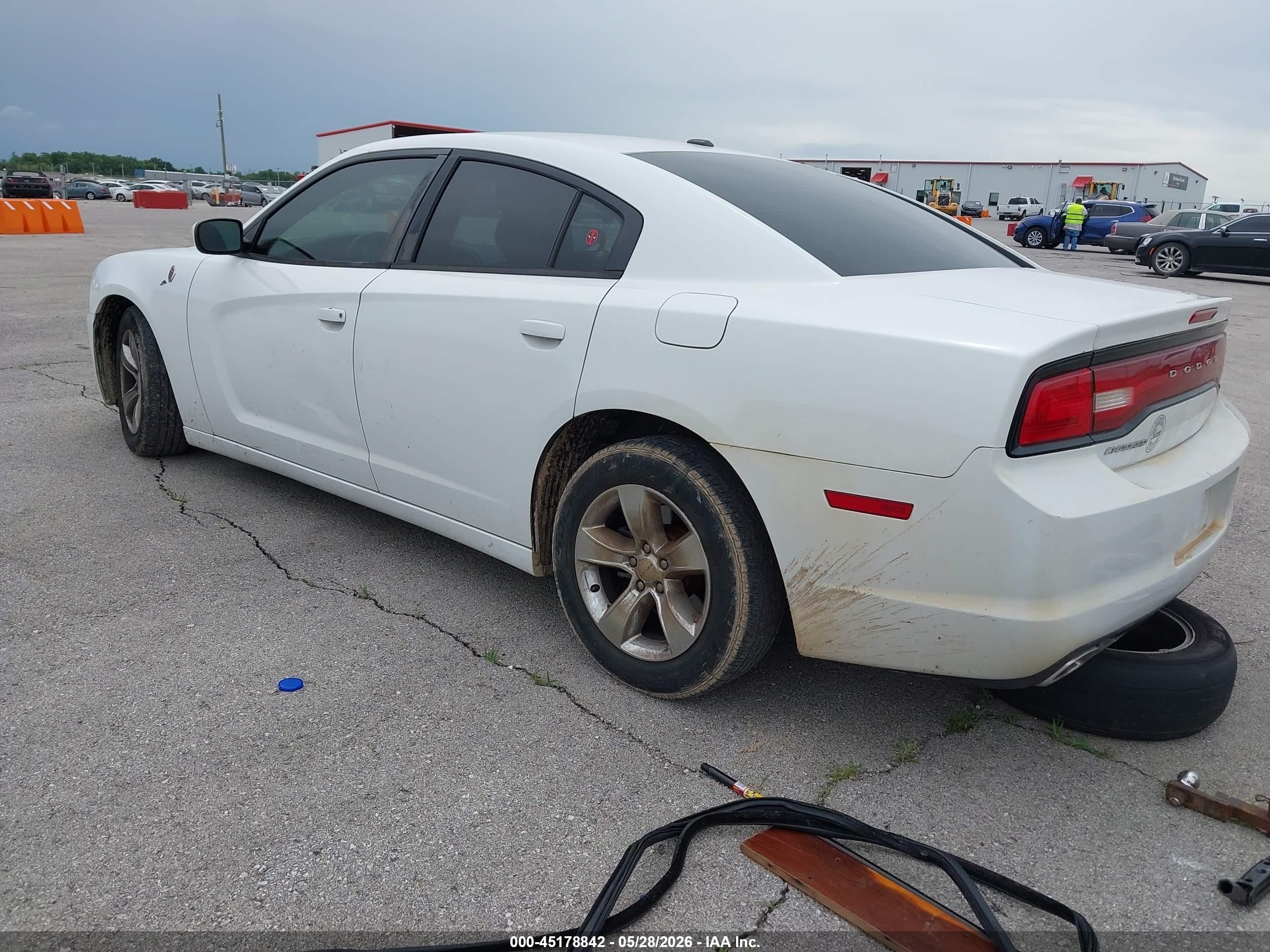 2012 Dodge Charger Se White vin: 2C3CDXBG1CH240943