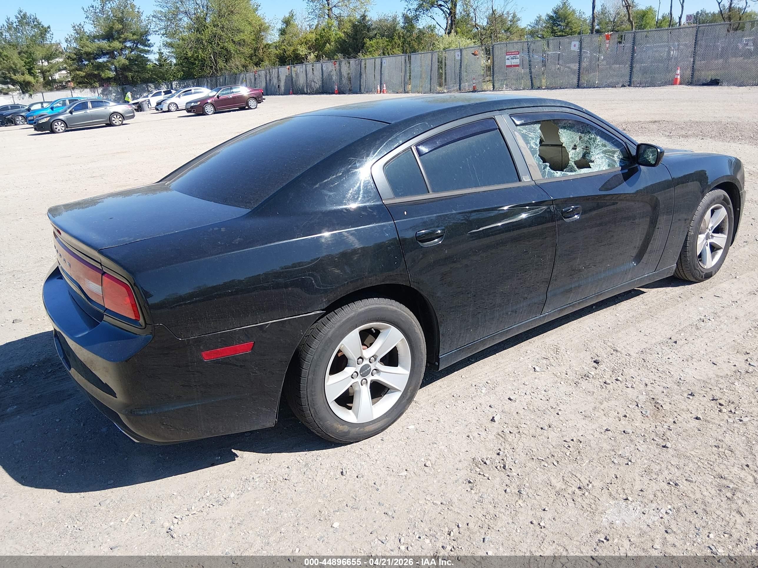 2012 Dodge Charger Se Black vin: 2C3CDXBG1CH244460