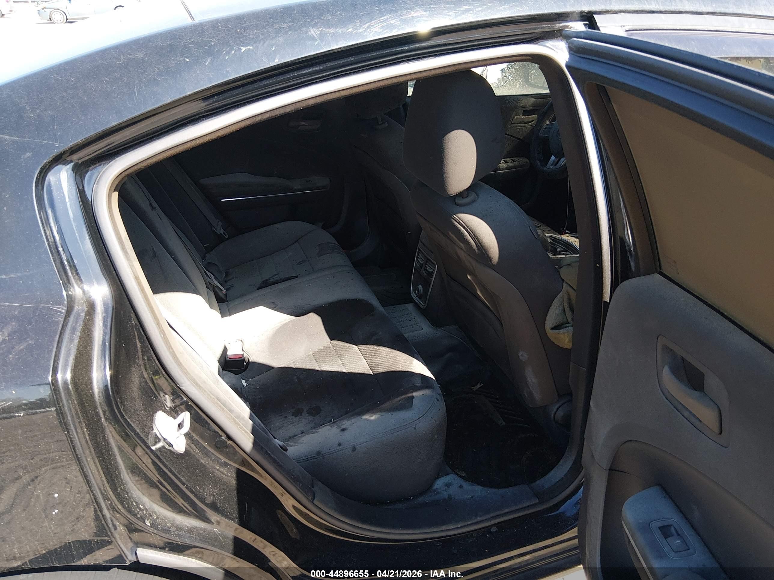 2012 Dodge Charger Se Black vin: 2C3CDXBG1CH244460