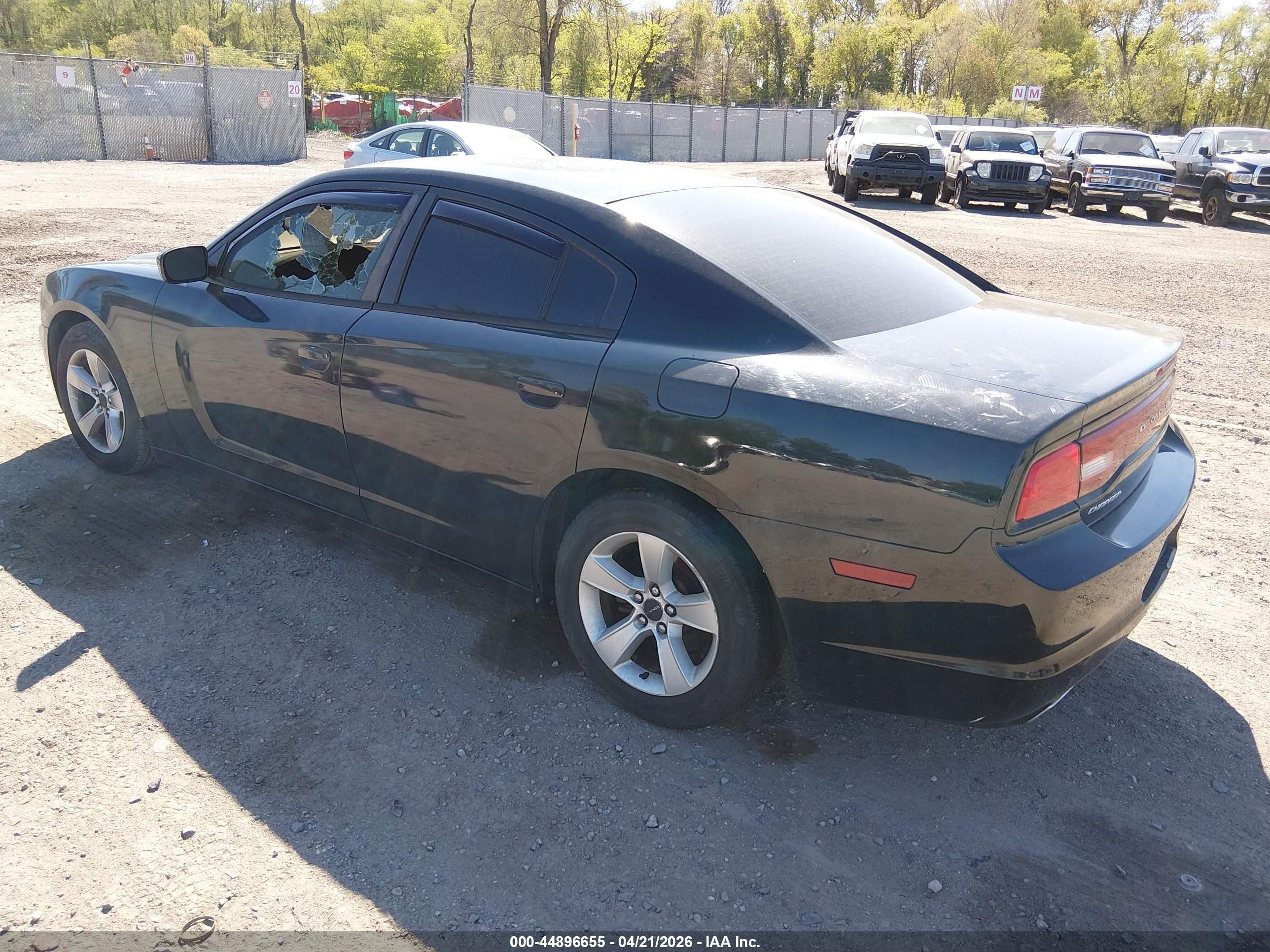 2012 Dodge Charger Se Black vin: 2C3CDXBG1CH244460