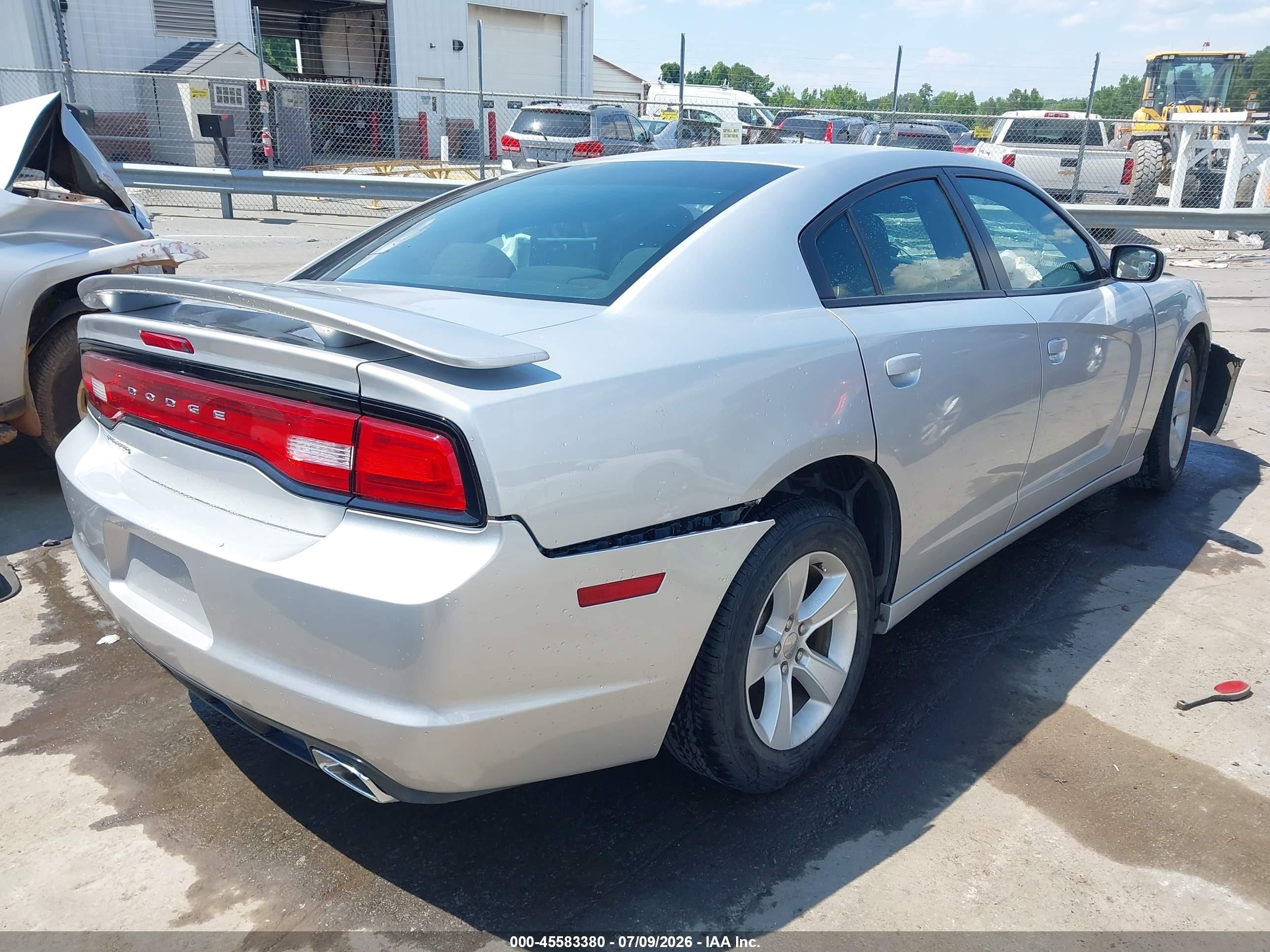 2012 Dodge Charger Se Silver vin: 2C3CDXBG1CH262764