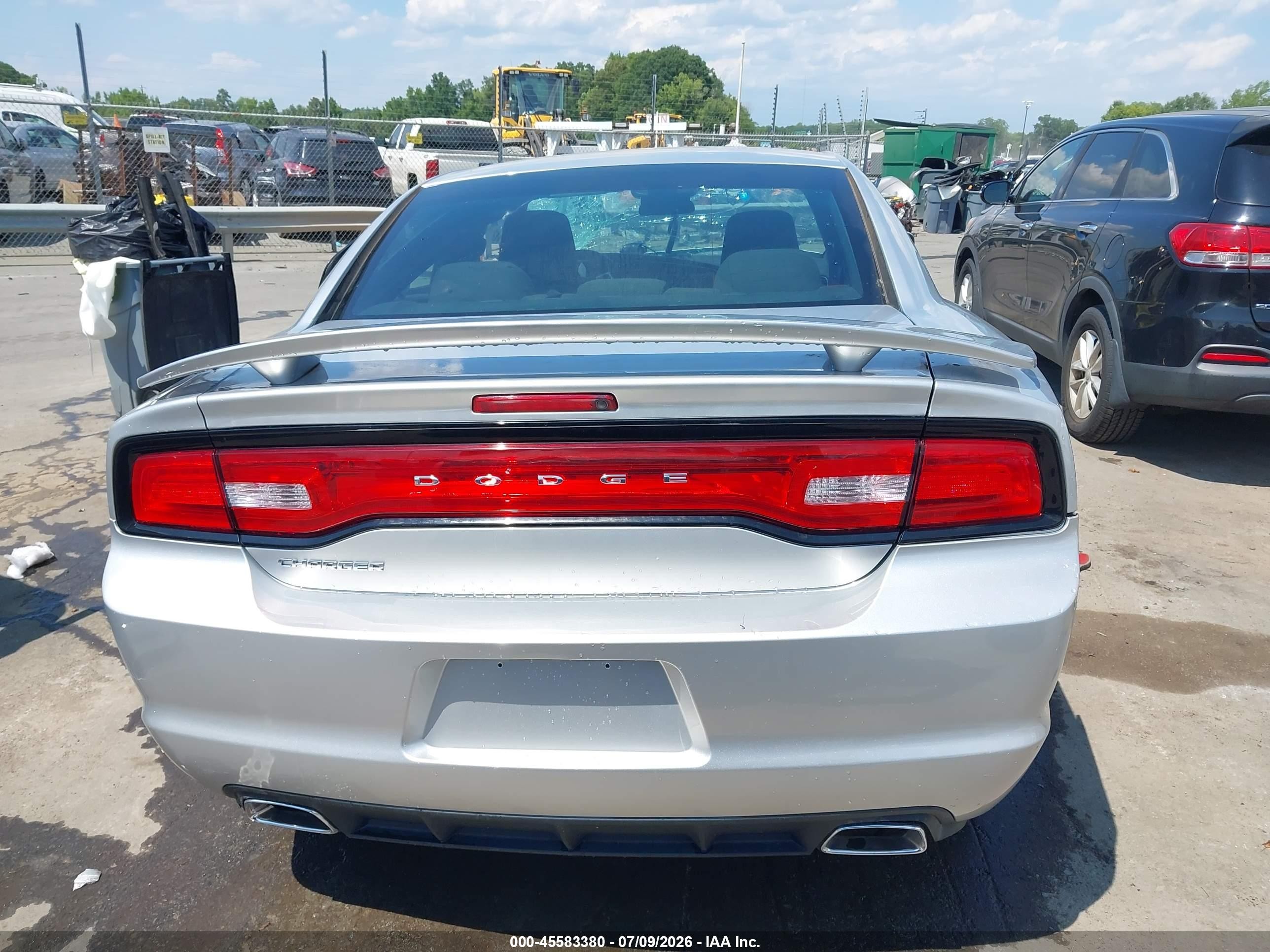 2012 Dodge Charger Se Silver vin: 2C3CDXBG1CH262764