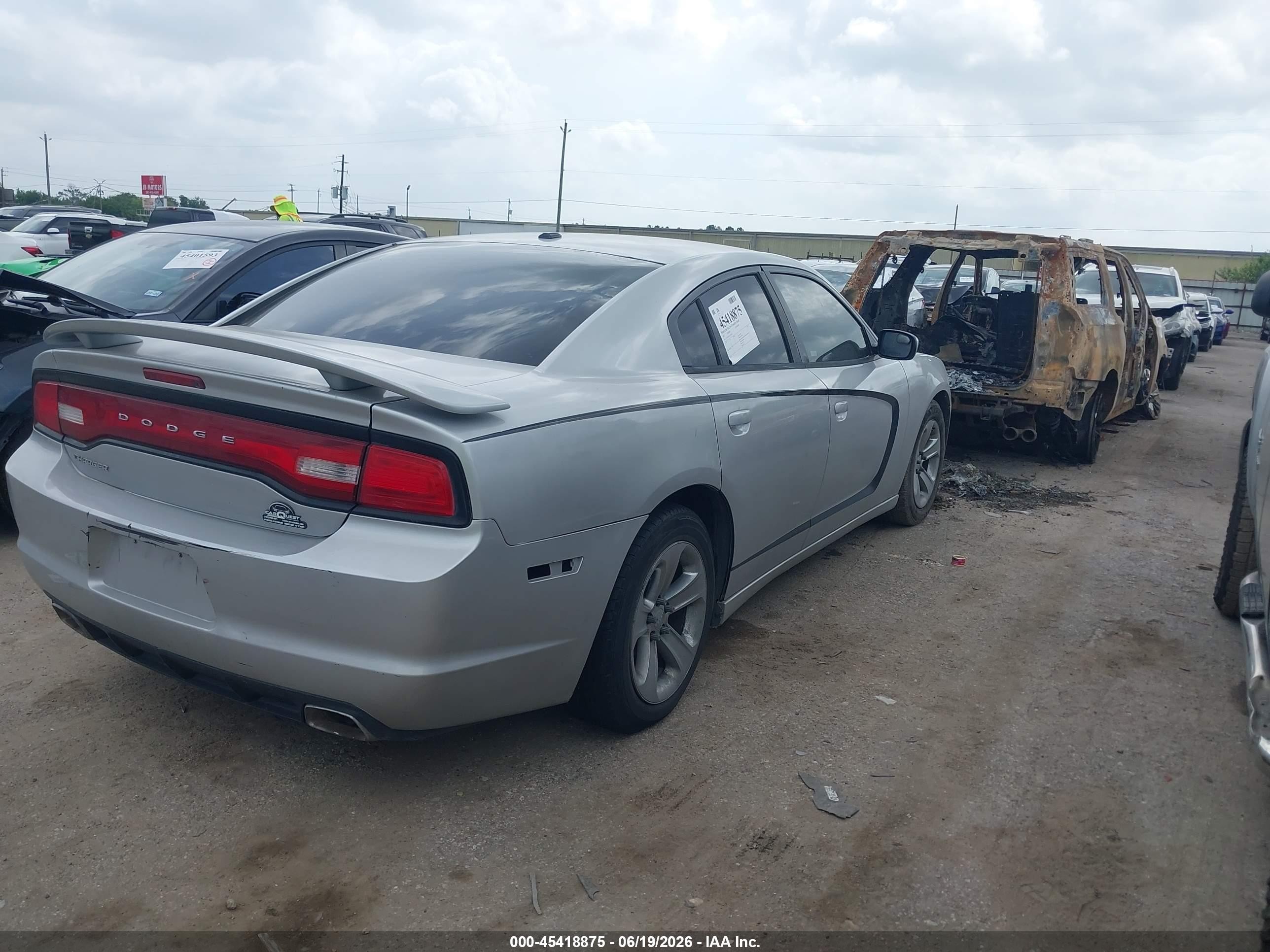 2012 Dodge Charger Se Silver vin: 2C3CDXBG1CH270394