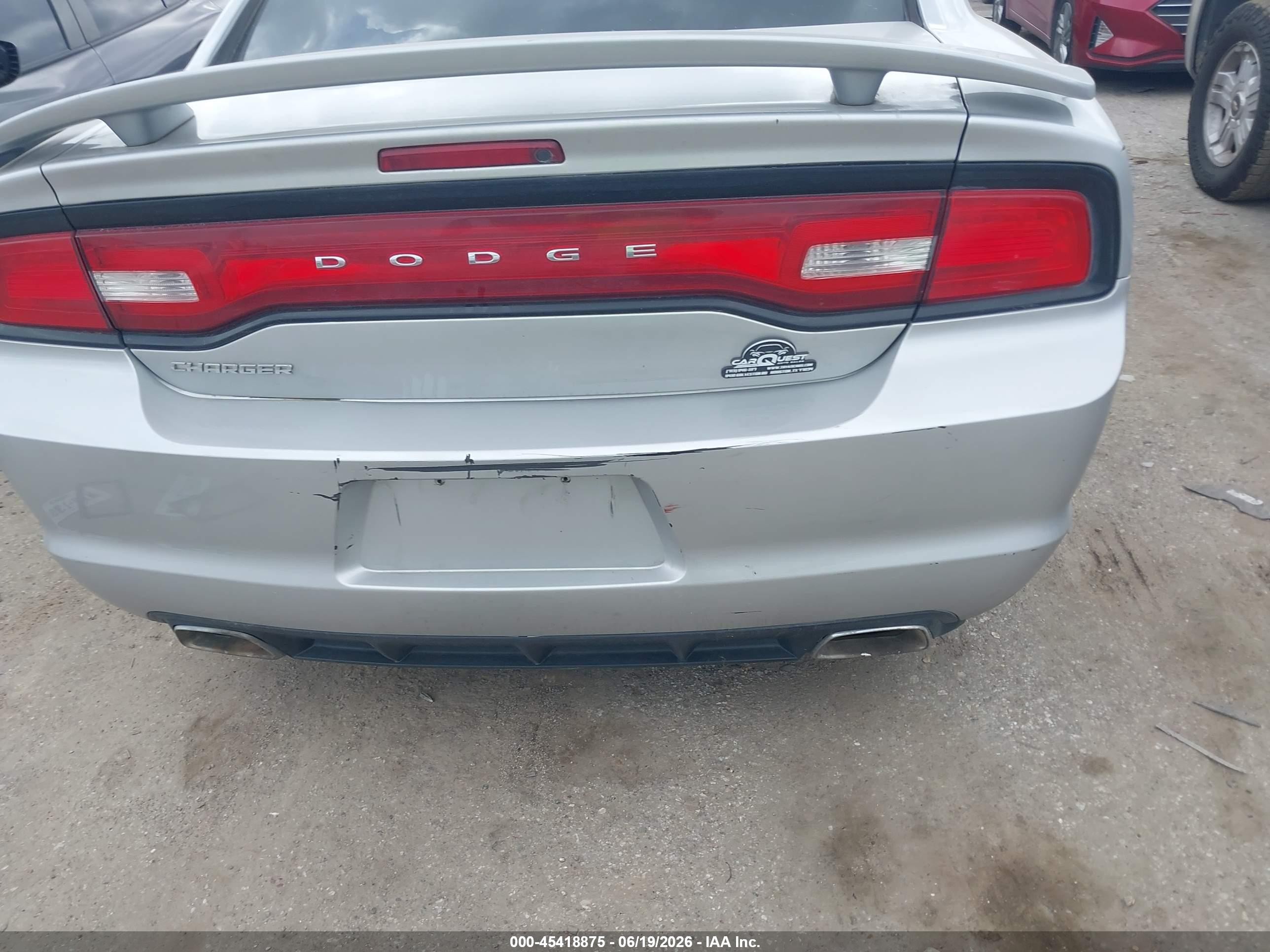 2012 Dodge Charger Se Silver vin: 2C3CDXBG1CH270394