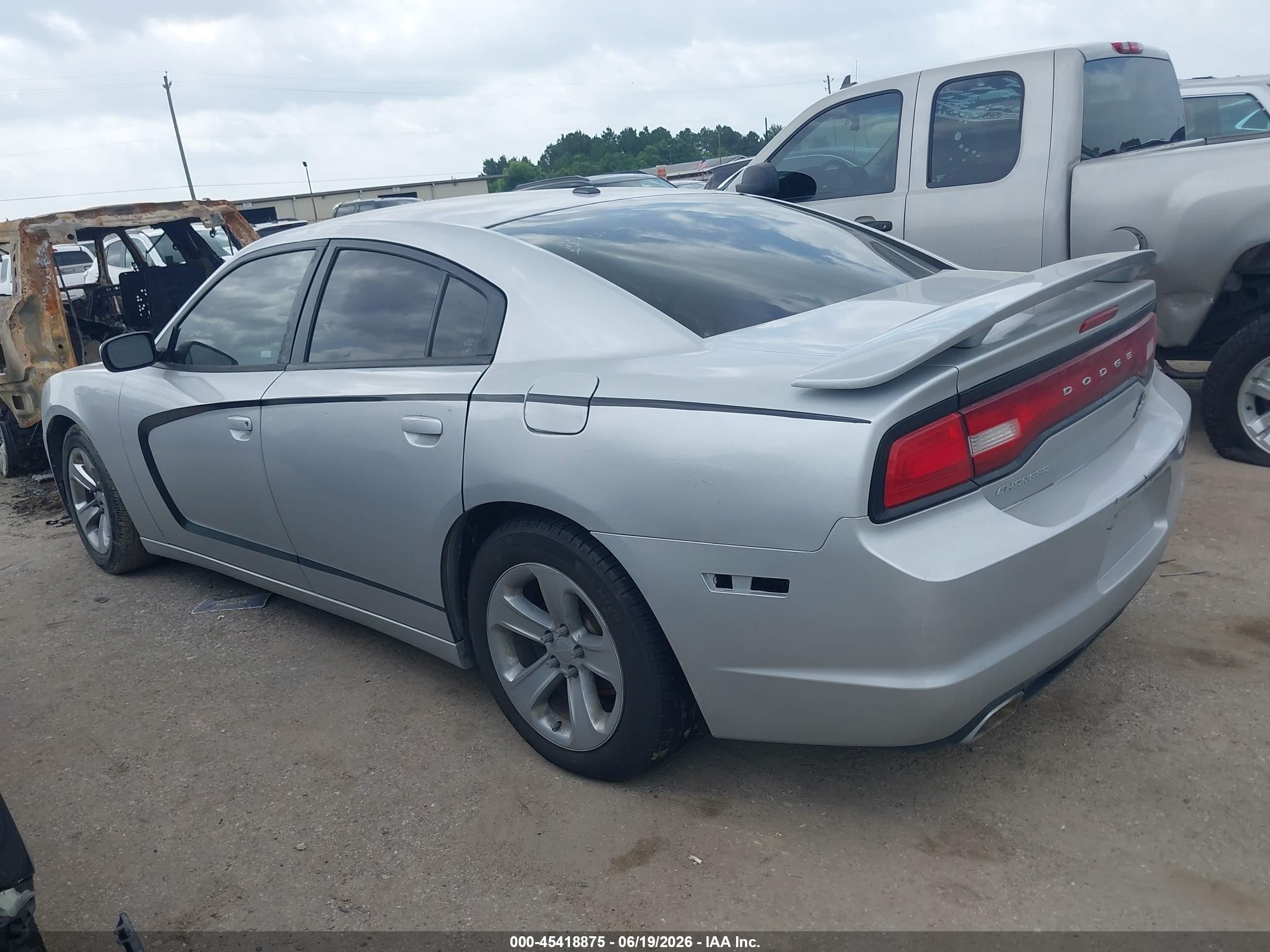 2012 Dodge Charger Se Silver vin: 2C3CDXBG1CH270394