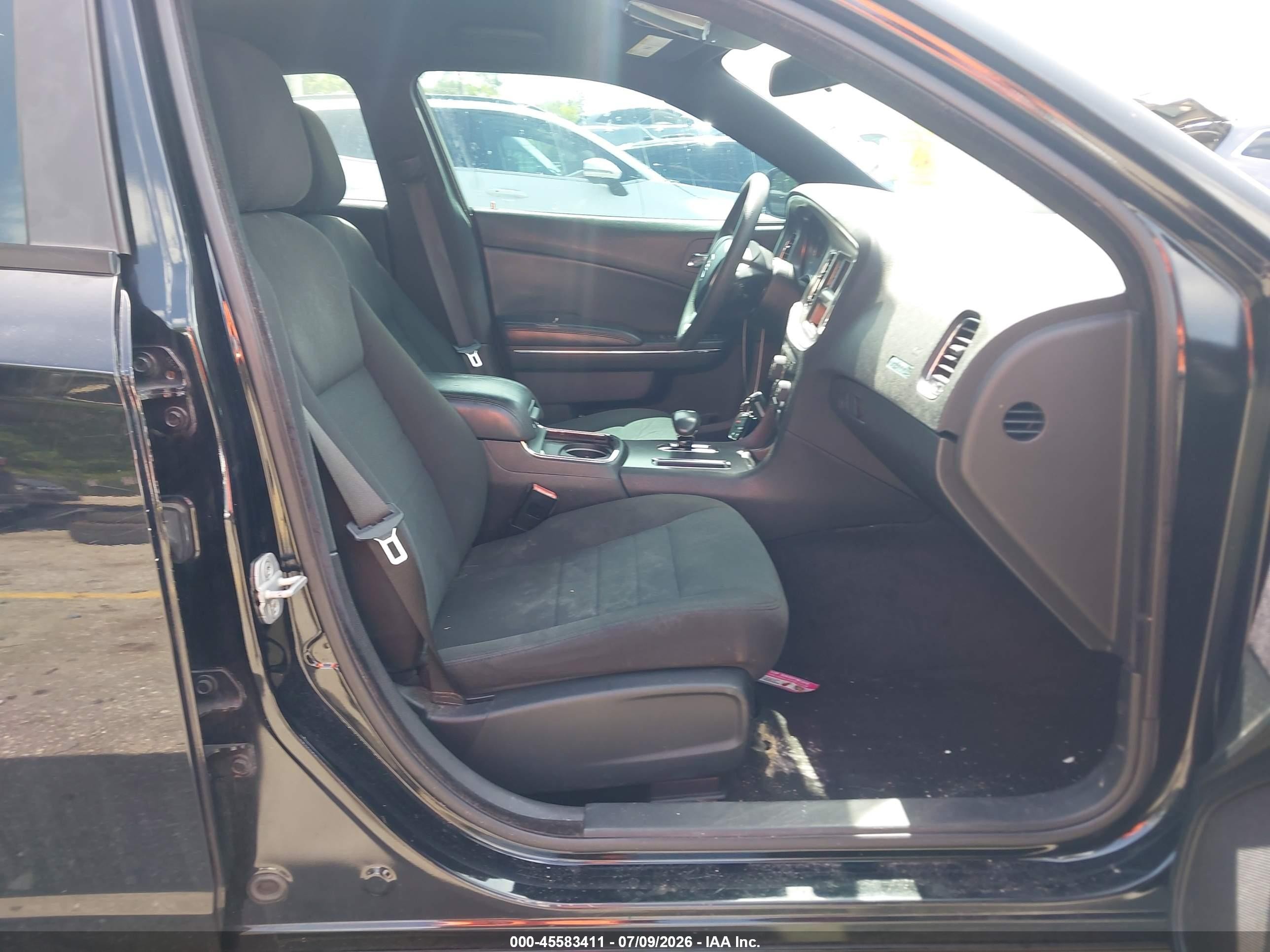 2012 Dodge Charger Se Black vin: 2C3CDXBG1CH270721
