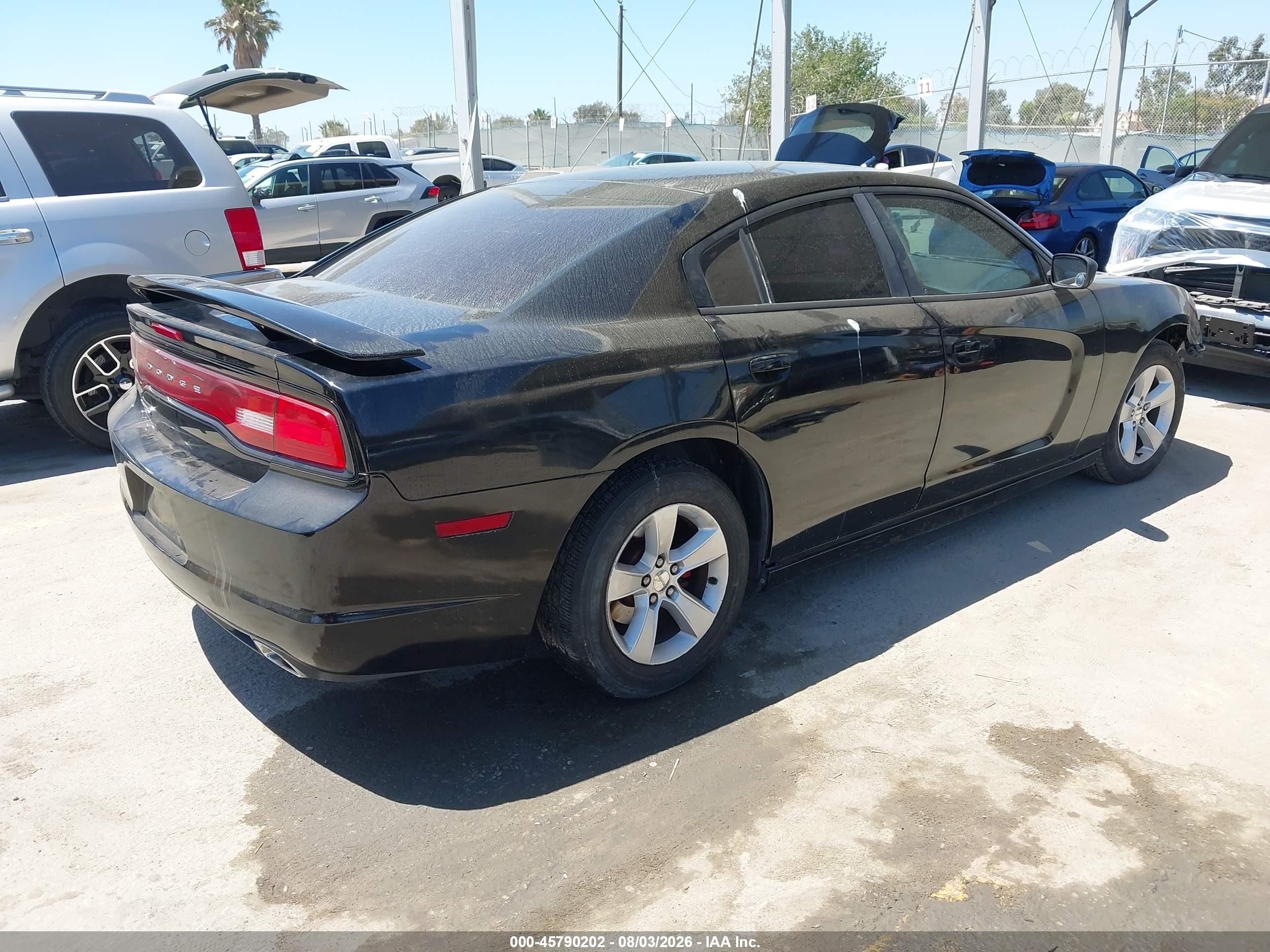 2013 Dodge Charger Se Black vin: 2C3CDXBG1DH502011