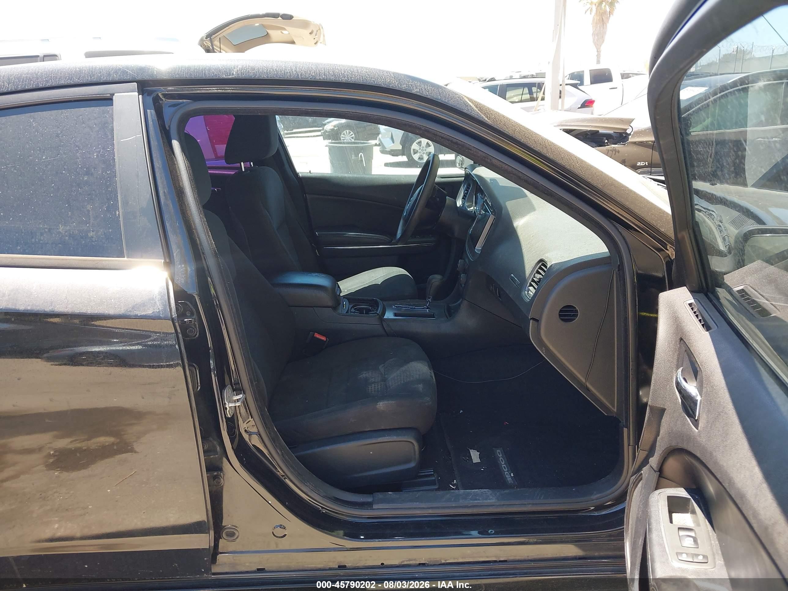 2013 Dodge Charger Se Black vin: 2C3CDXBG1DH502011