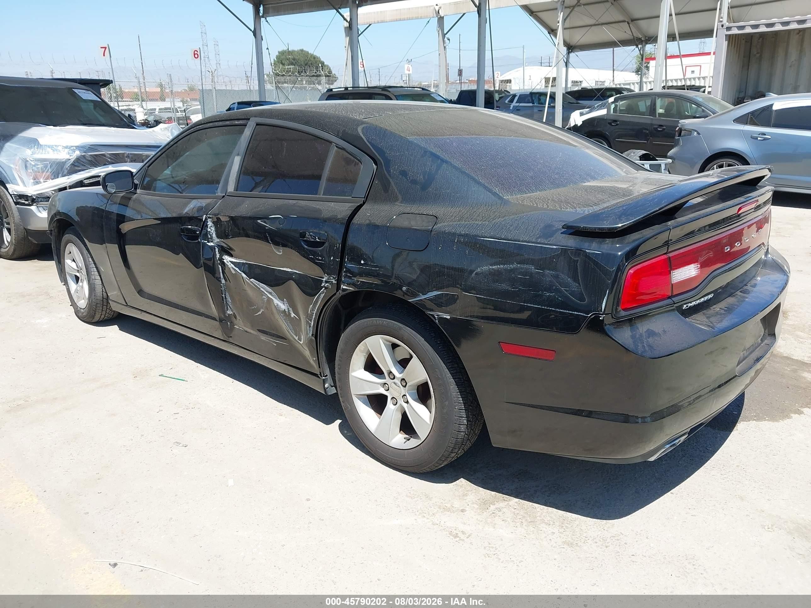 2013 Dodge Charger Se Black vin: 2C3CDXBG1DH502011