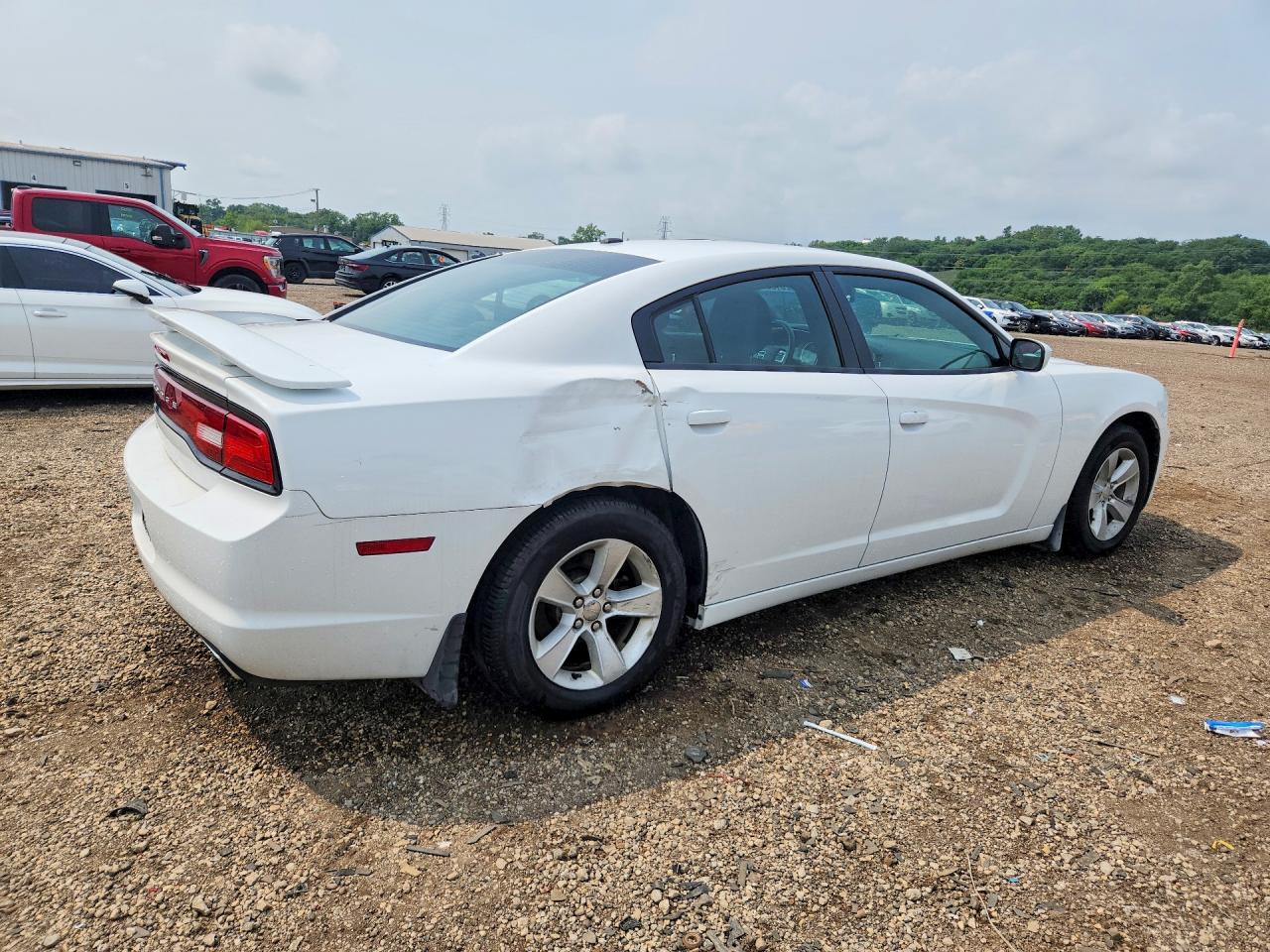 2013 Dodge Charger Se White vin: 2C3CDXBG1DH571040