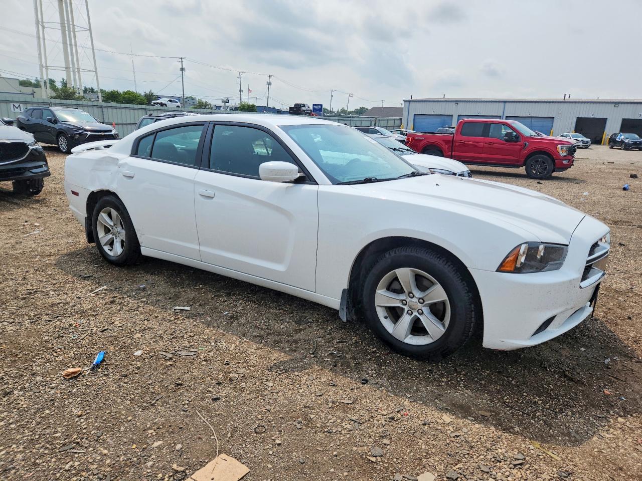 2013 Dodge Charger Se White vin: 2C3CDXBG1DH571040