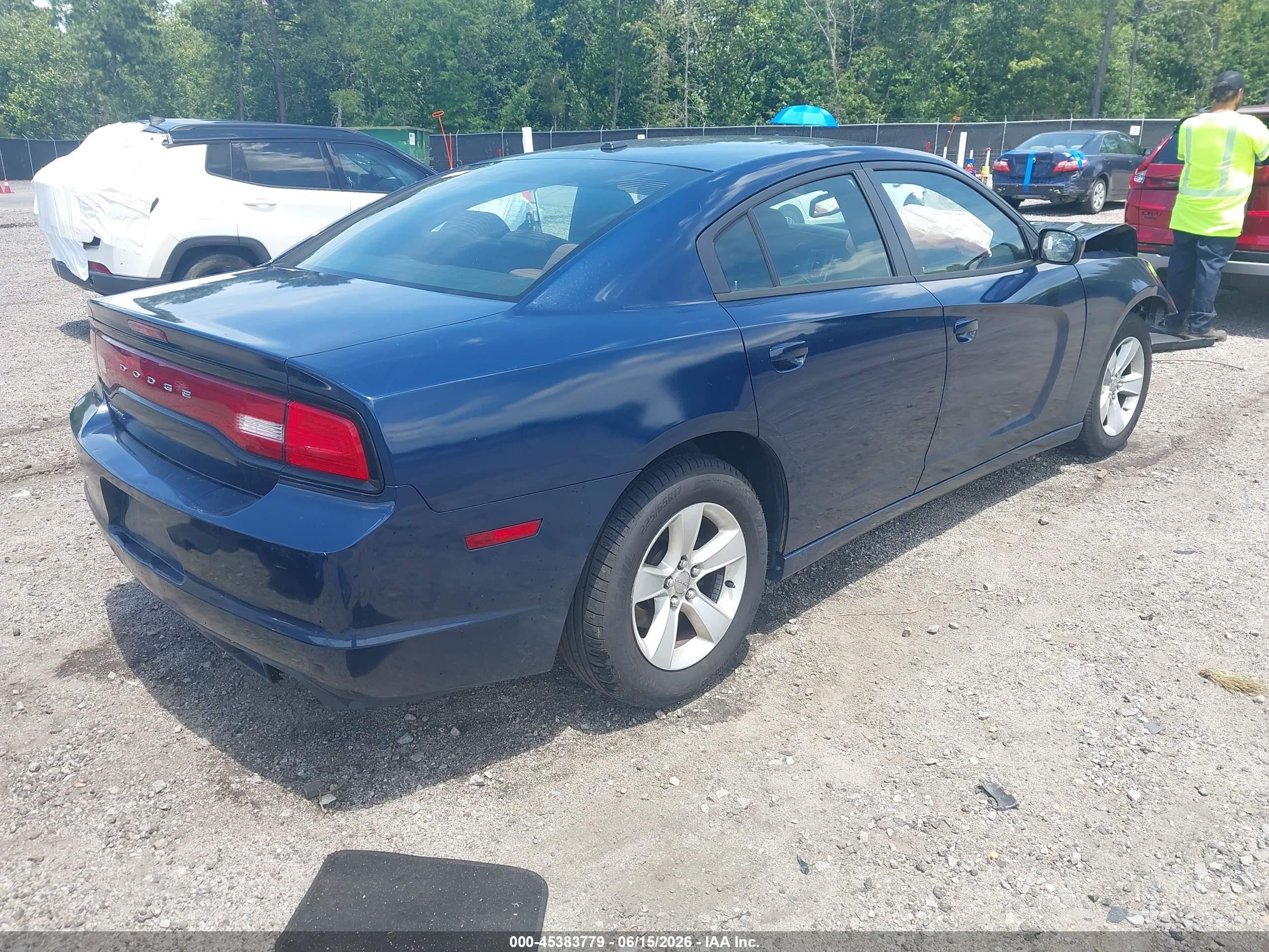 2013 Dodge Charger Se Blue vin: 2C3CDXBG1DH595872