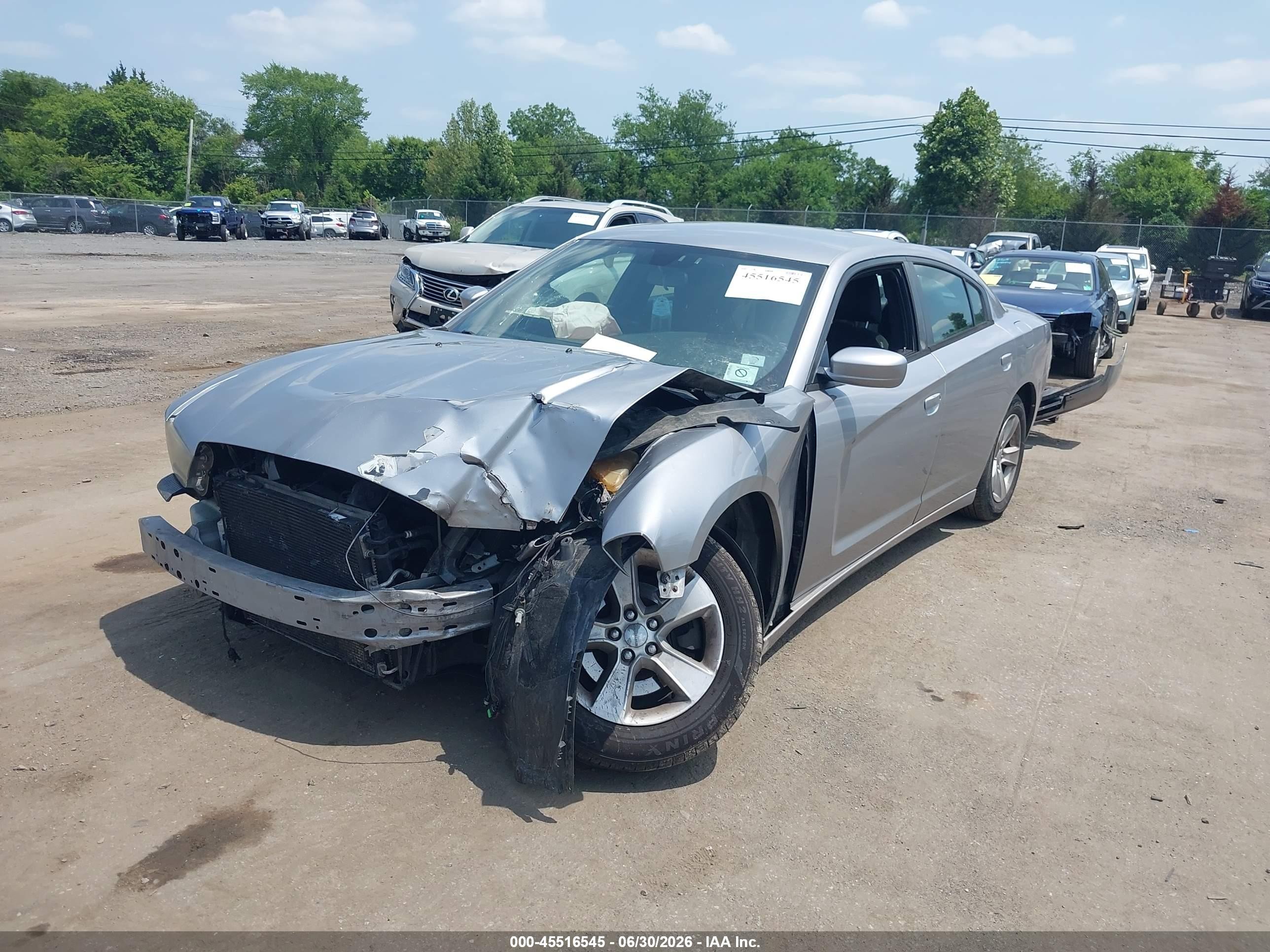 2013 Dodge Charger Se Серебряный vin: 2C3CDXBG1DH745351