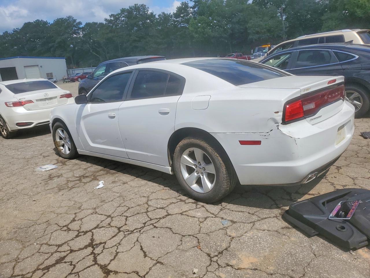 2014 Dodge Charger Se White vin: 2C3CDXBG1EH172114