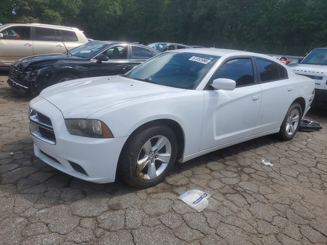 2014 Dodge Charger Se White vin: 2C3CDXBG1EH172114