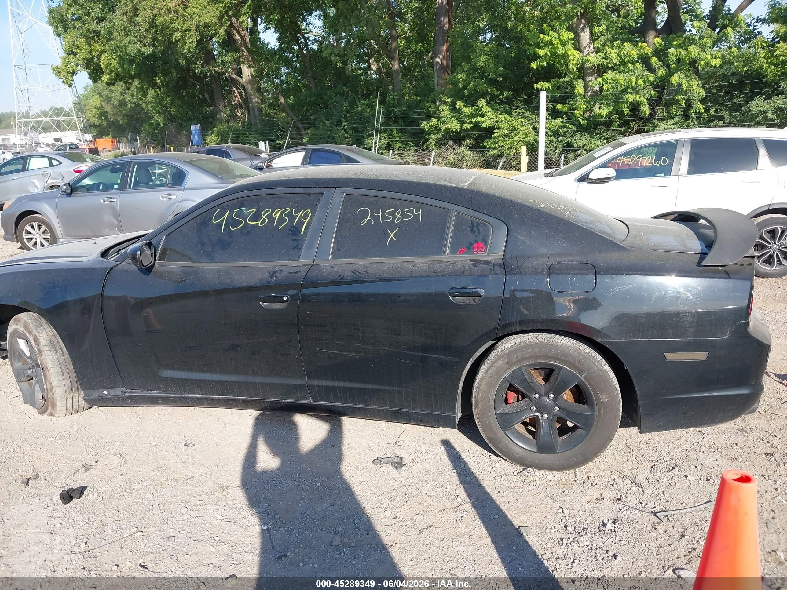 2014 Dodge Charger Se Black vin: 2C3CDXBG1EH245854