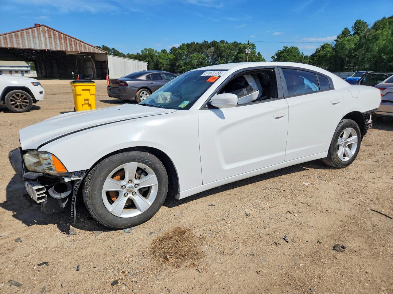 2014 Dodge Charger Se White vin: 2C3CDXBG1EH261441