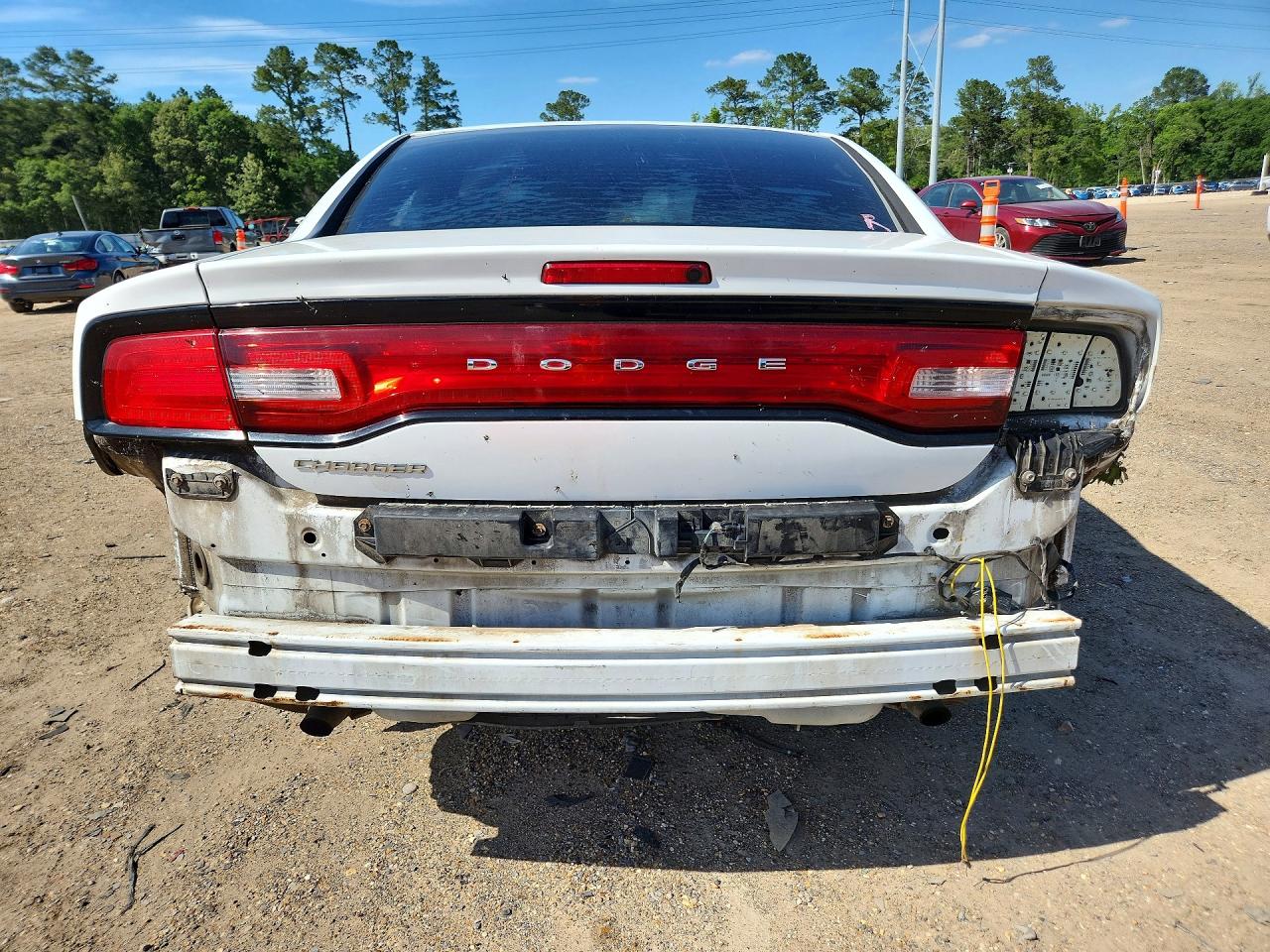 2014 Dodge Charger Se White vin: 2C3CDXBG1EH261441