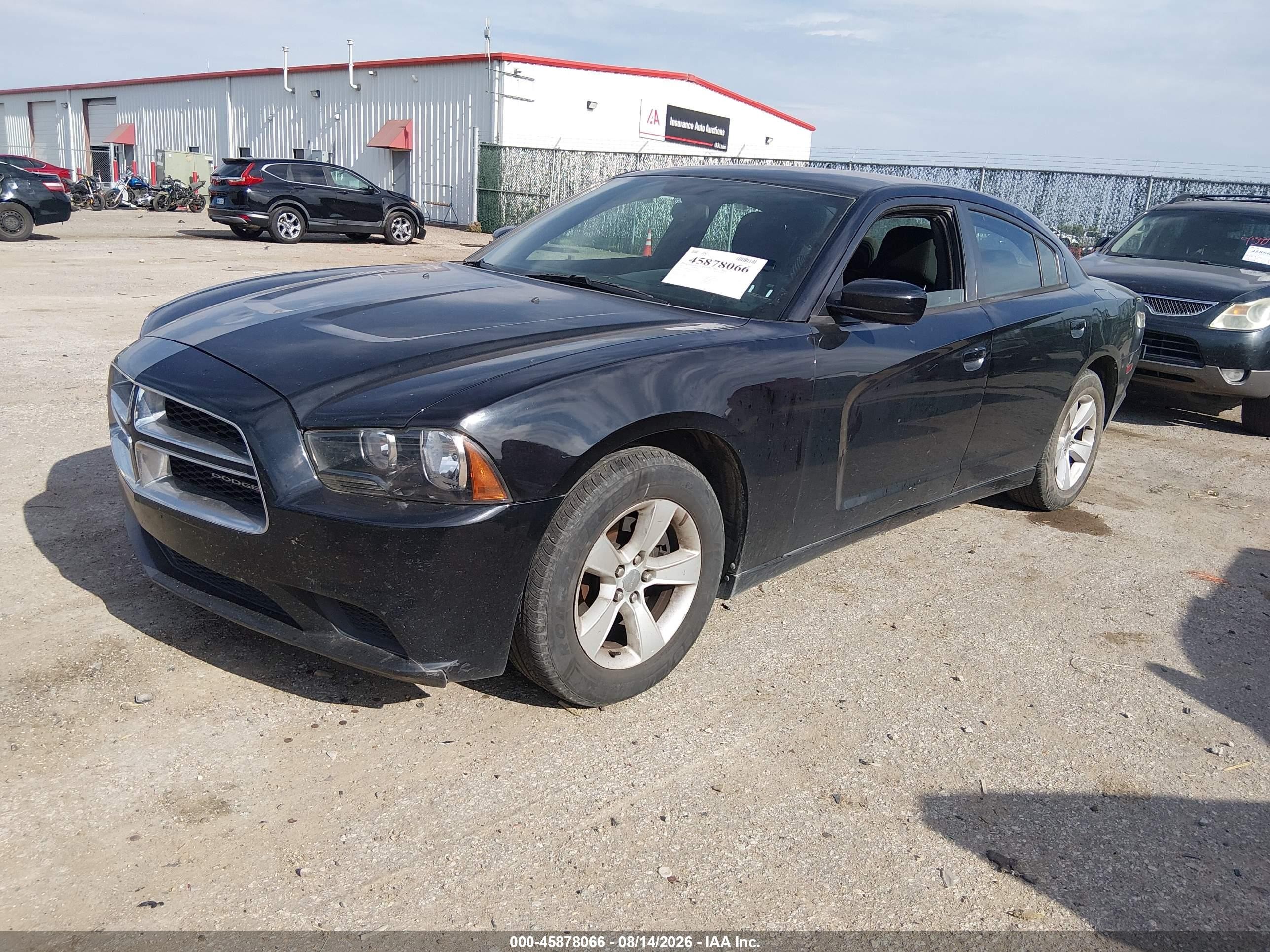 2014 Dodge Charger Se Black vin: 2C3CDXBG1EH264078
