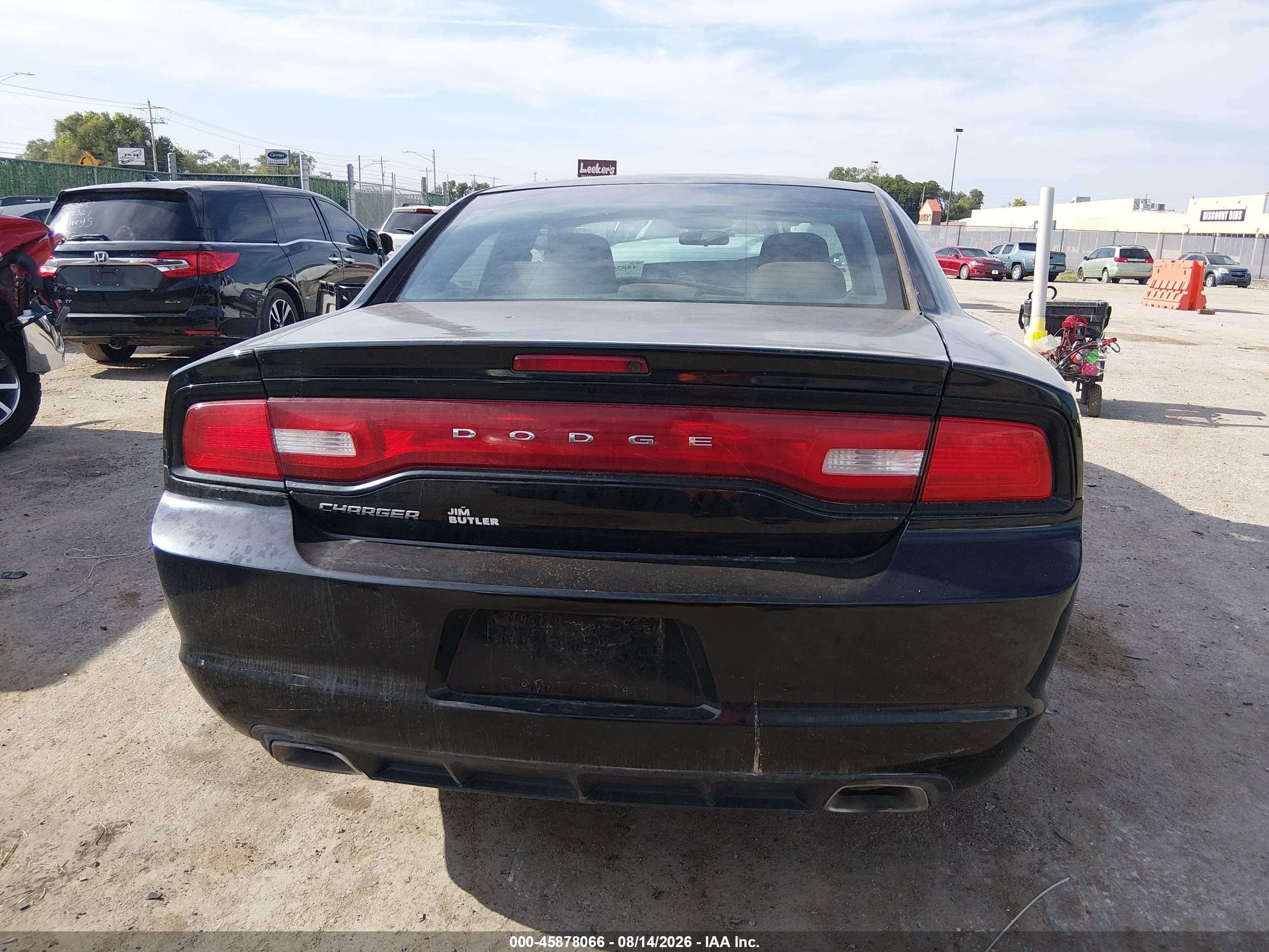 2014 Dodge Charger Se Black vin: 2C3CDXBG1EH264078