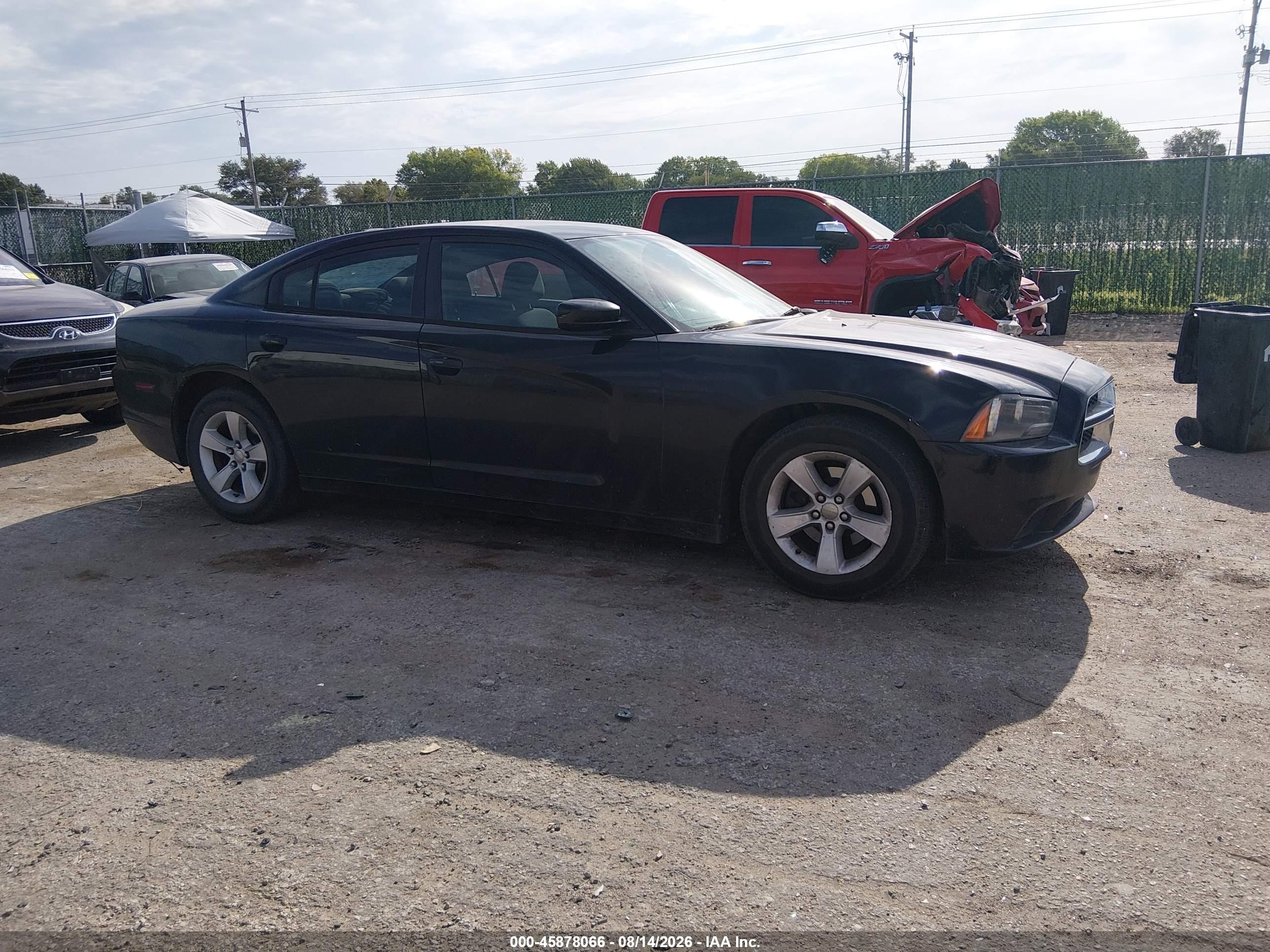 2014 Dodge Charger Se Black vin: 2C3CDXBG1EH264078