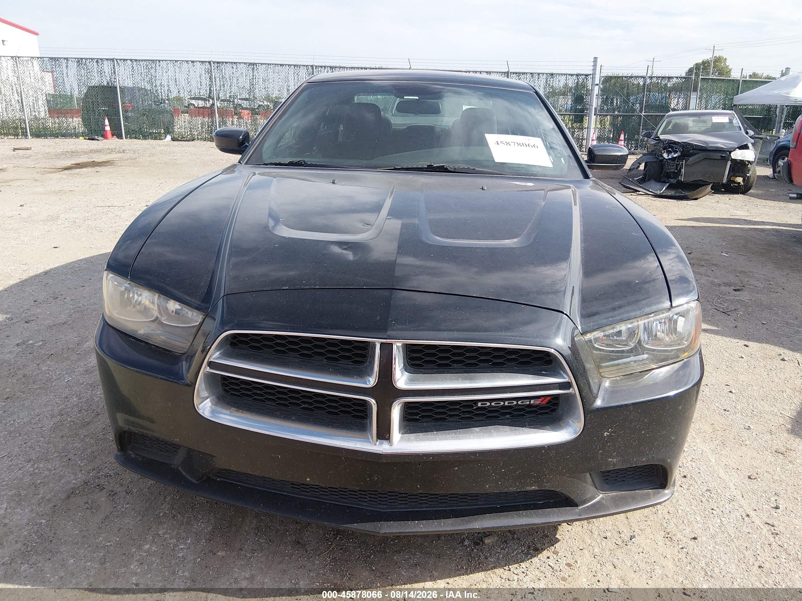 2014 Dodge Charger Se Black vin: 2C3CDXBG1EH264078