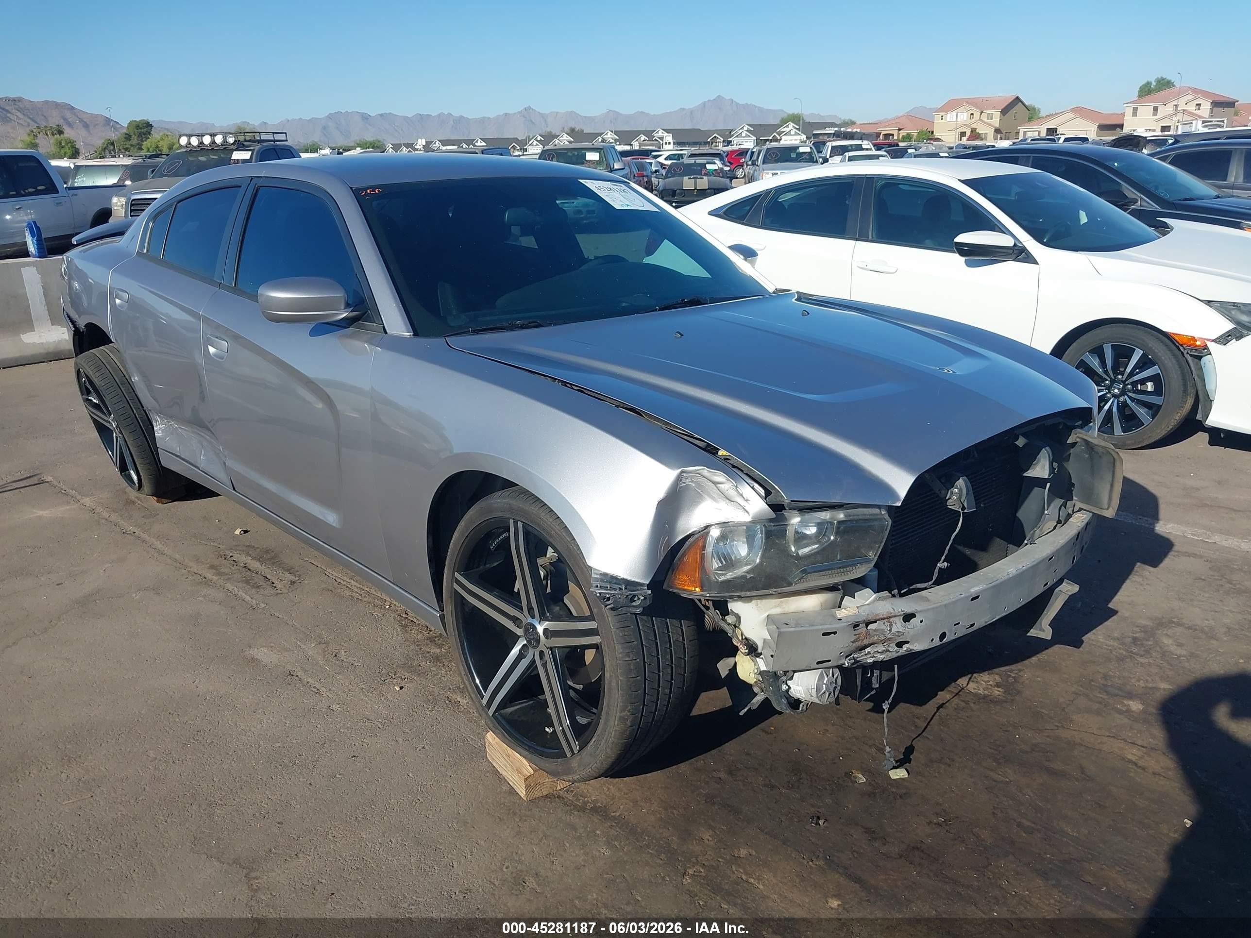 2014 Dodge Charger Se Silver vin: 2C3CDXBG1EH284752
