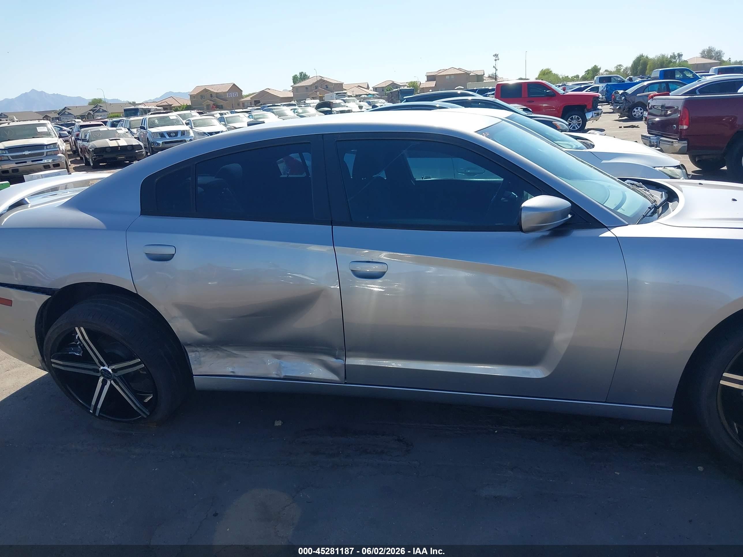 2014 Dodge Charger Se Silver vin: 2C3CDXBG1EH284752