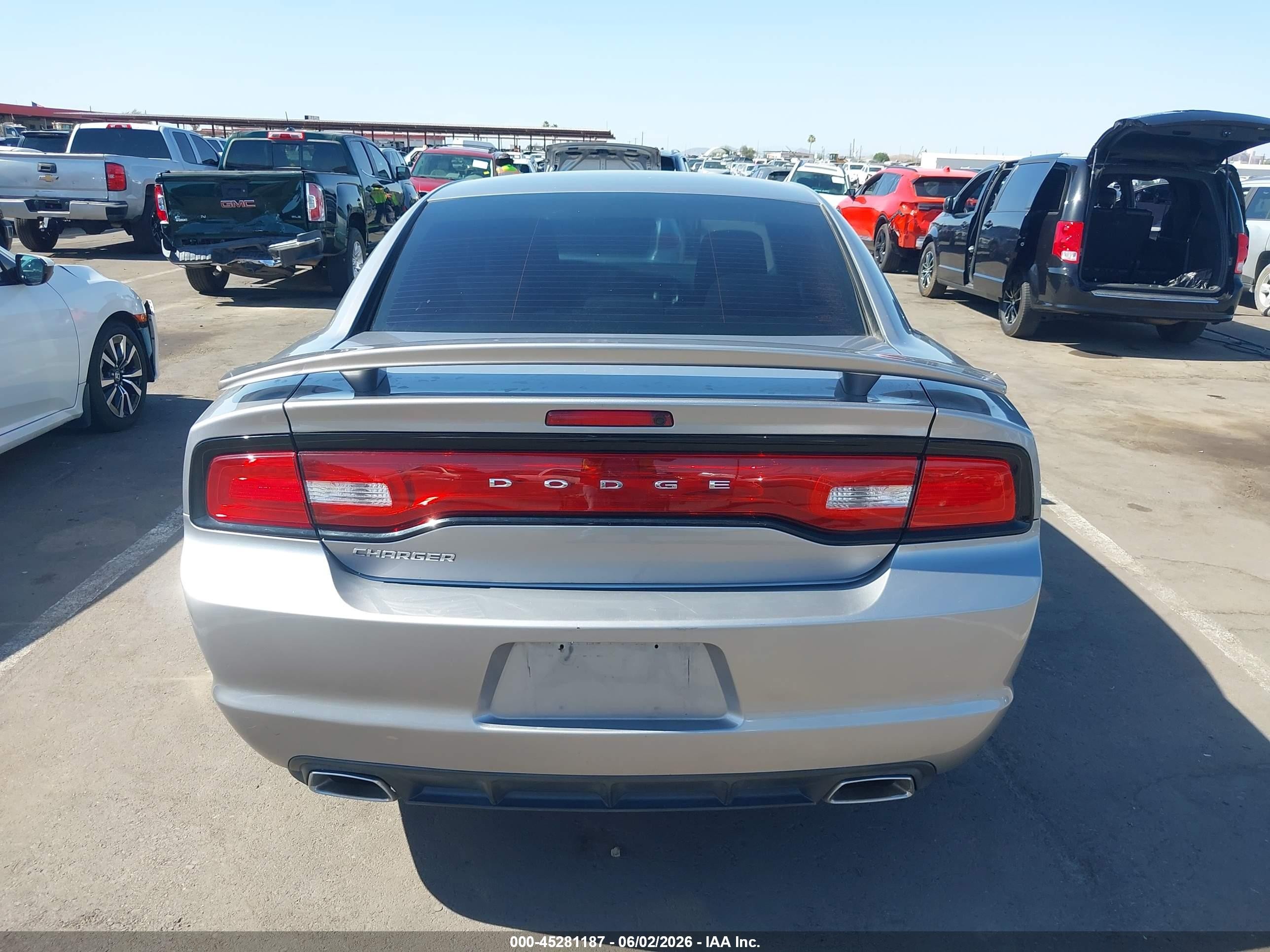 2014 Dodge Charger Se Silver vin: 2C3CDXBG1EH284752