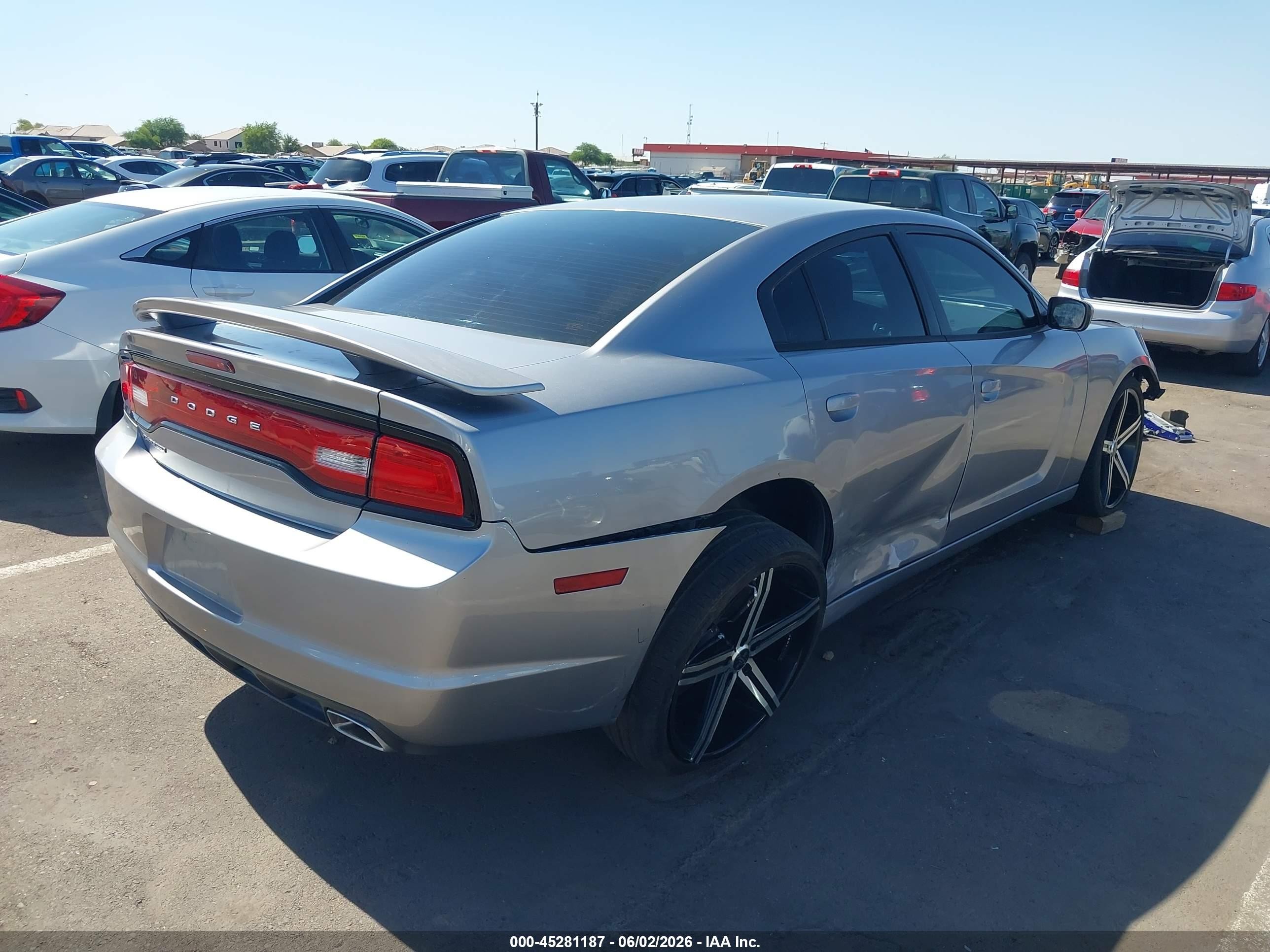2014 Dodge Charger Se Silver vin: 2C3CDXBG1EH284752