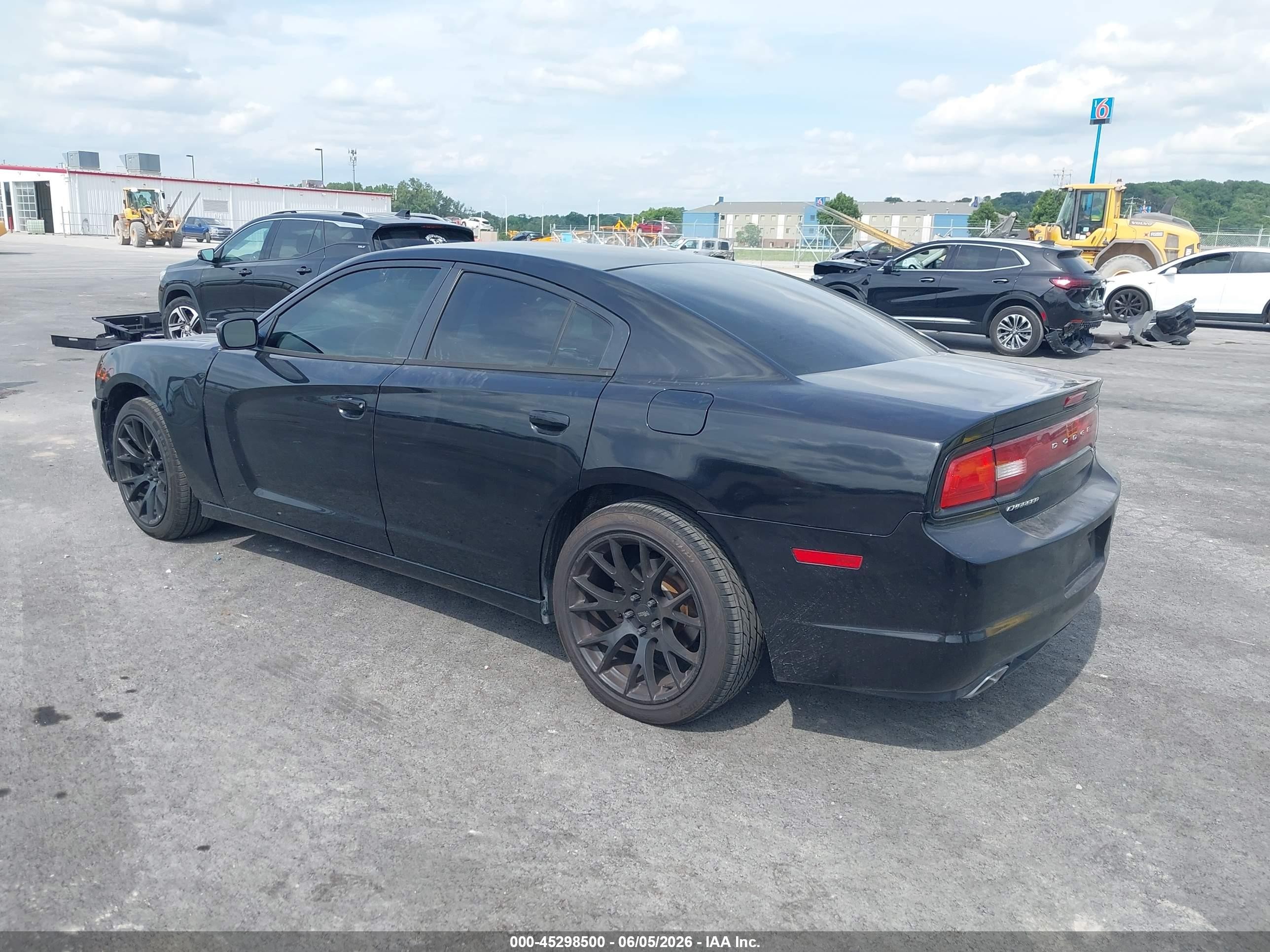 2014 Dodge Charger Se Black vin: 2C3CDXBG1EH338101
