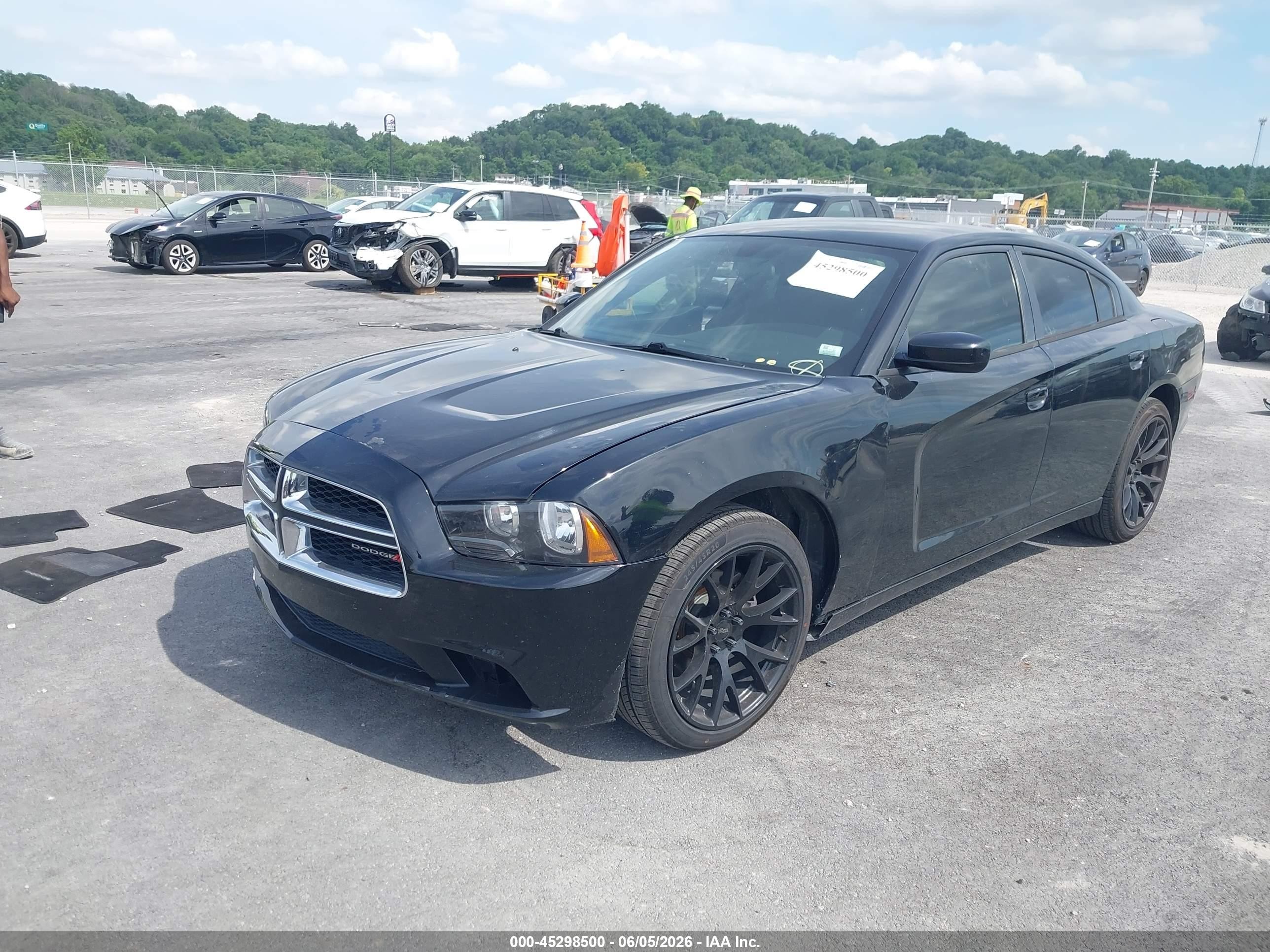 2014 Dodge Charger Se Black vin: 2C3CDXBG1EH338101