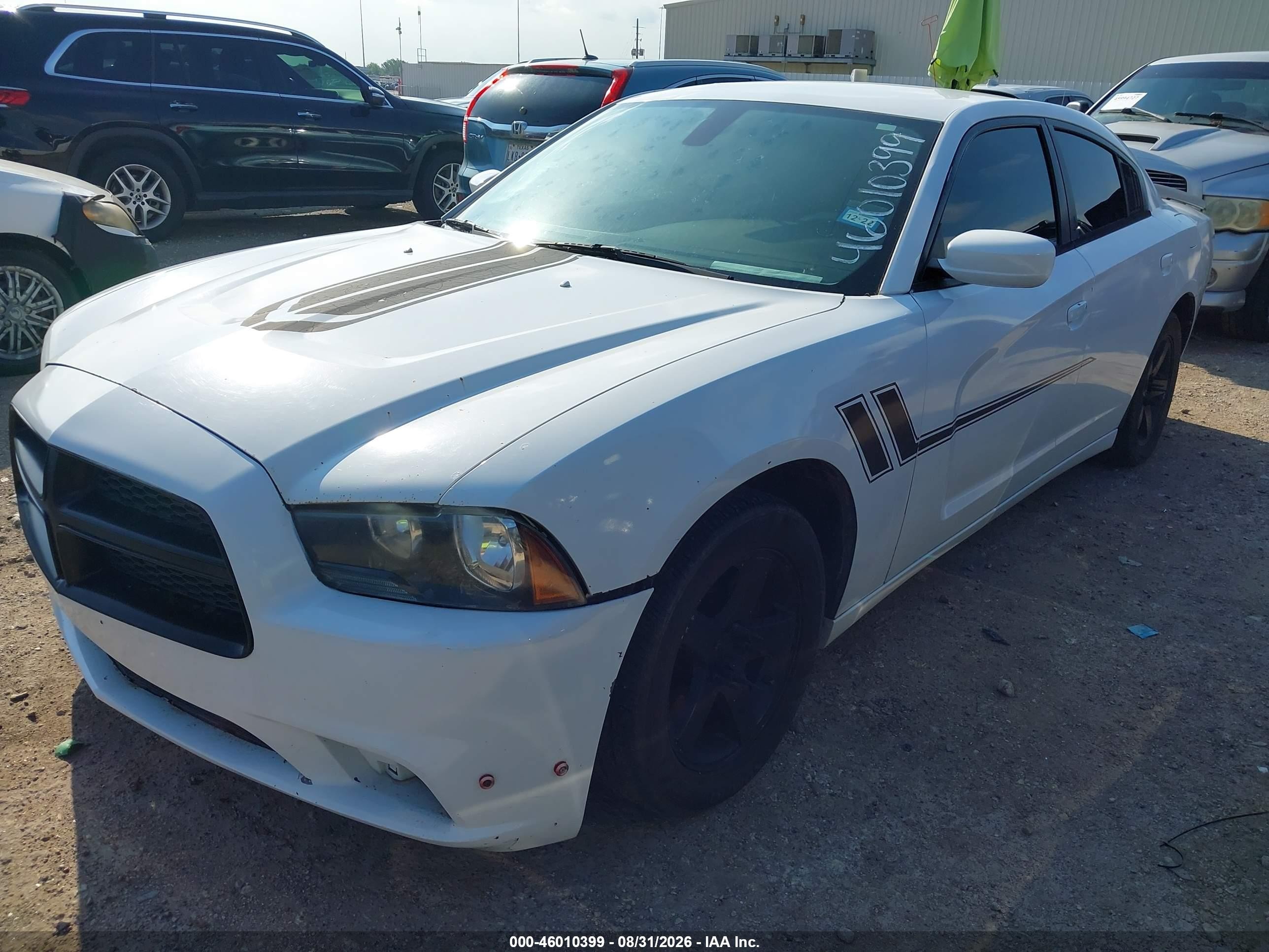 2014 Dodge Charger Se White vin: 2C3CDXBG1EH363161