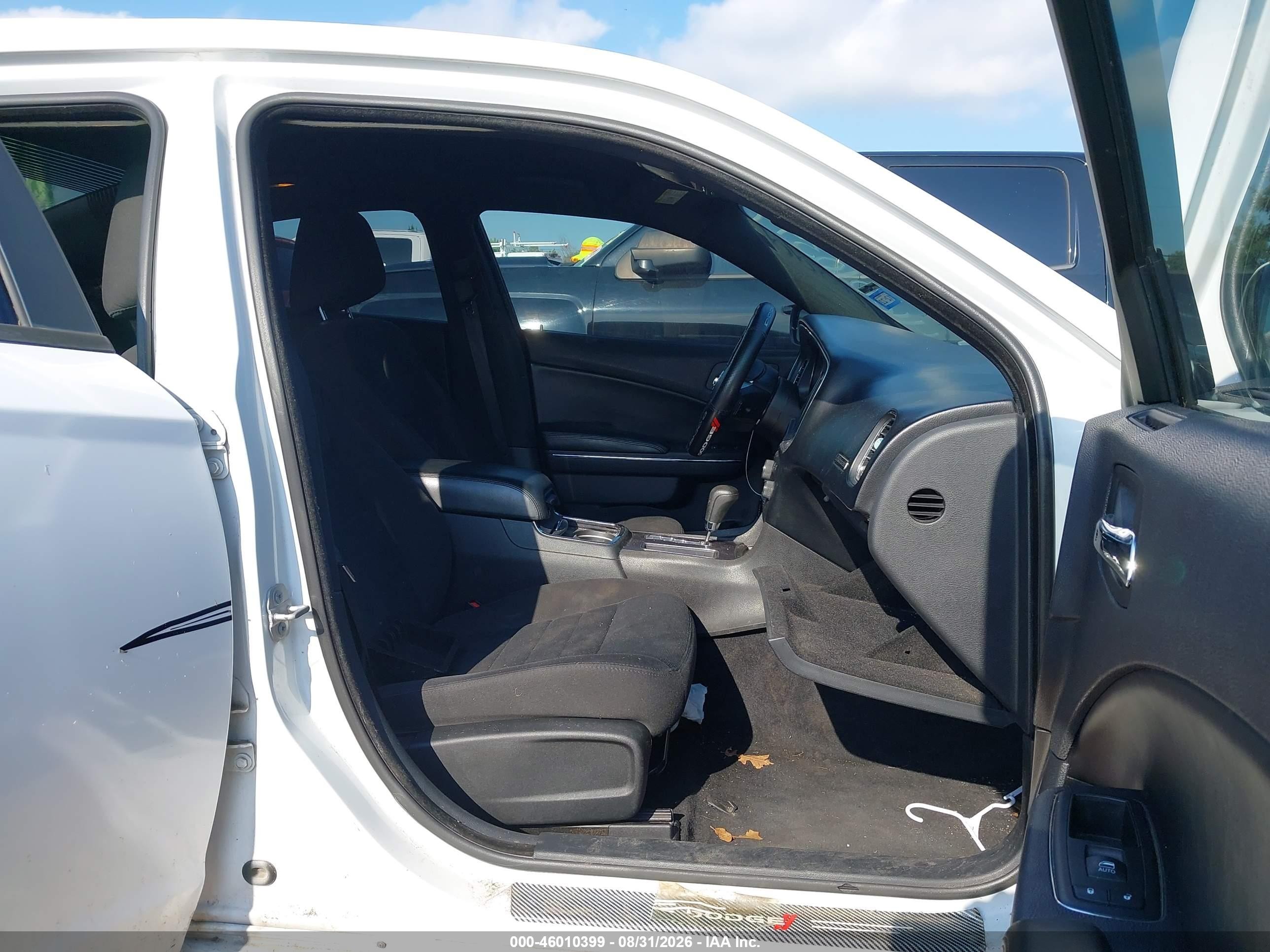 2014 Dodge Charger Se White vin: 2C3CDXBG1EH363161