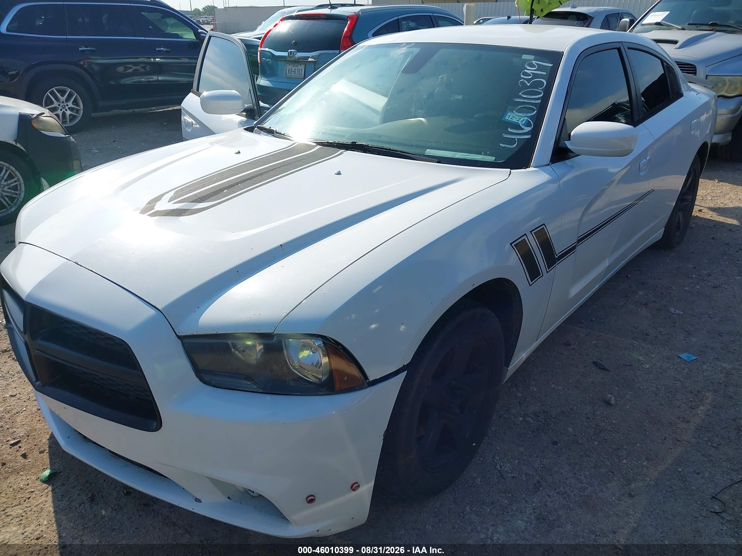 2014 Dodge Charger Se White vin: 2C3CDXBG1EH363161