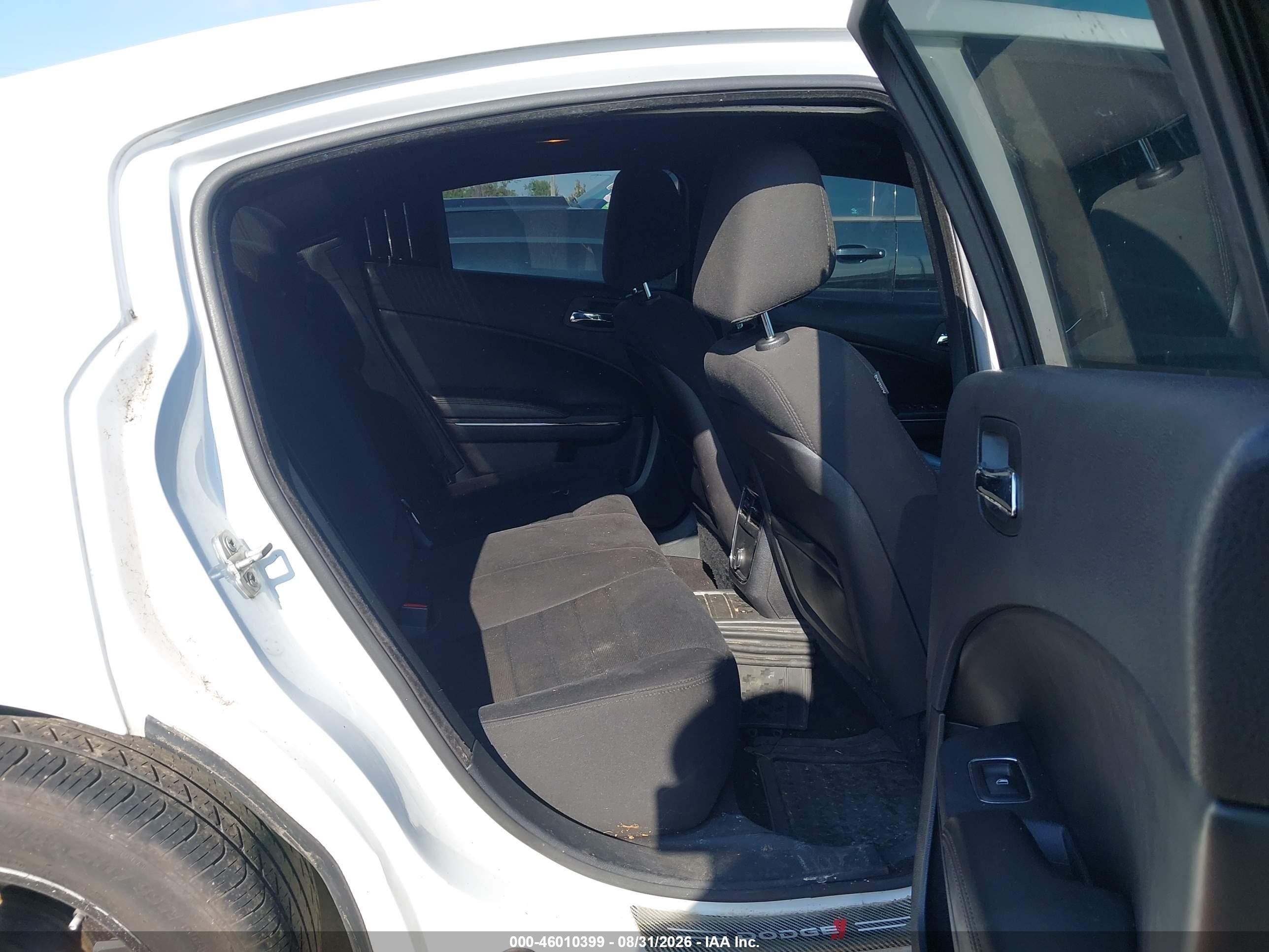 2014 Dodge Charger Se White vin: 2C3CDXBG1EH363161