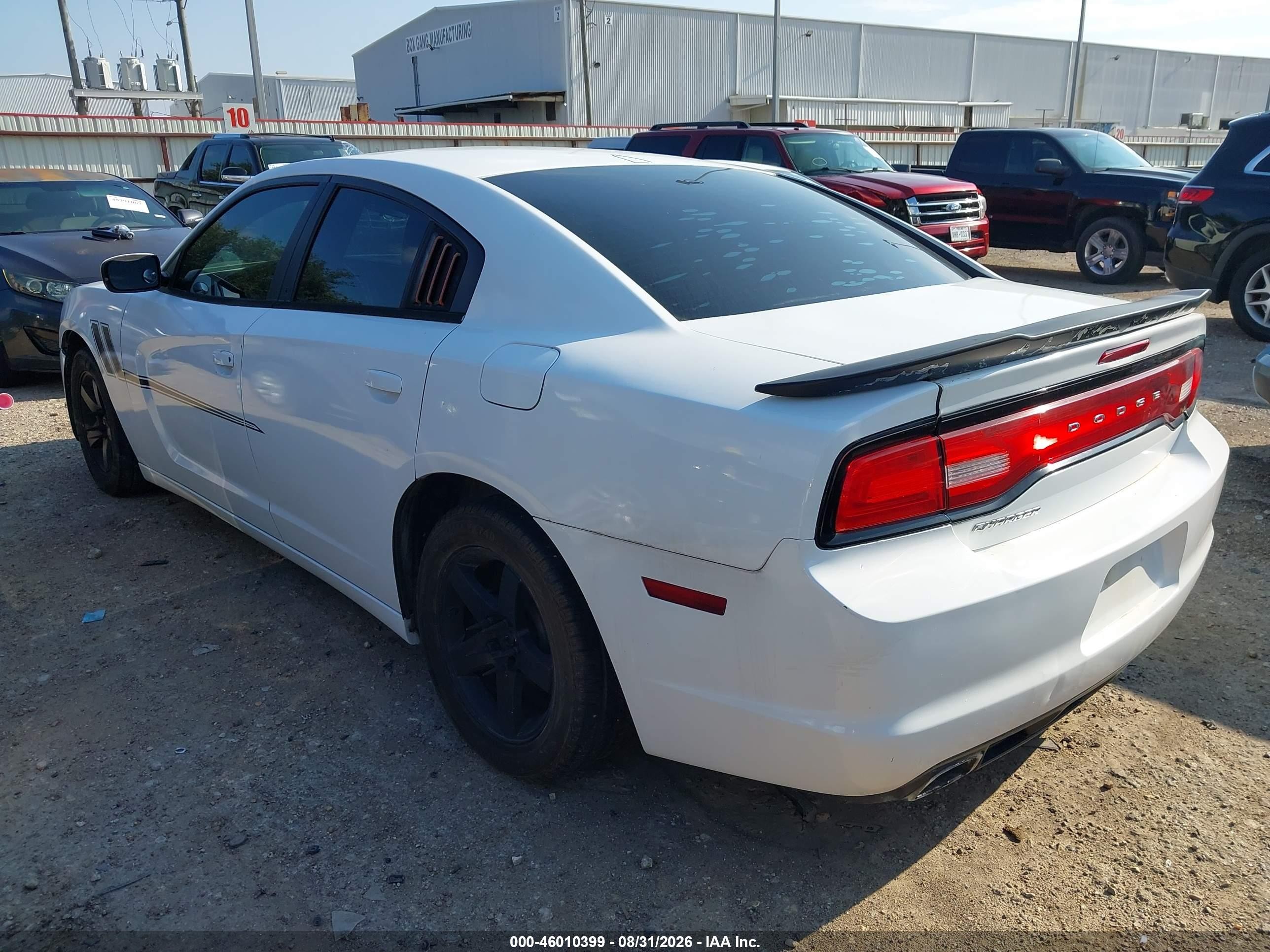 2014 Dodge Charger Se White vin: 2C3CDXBG1EH363161