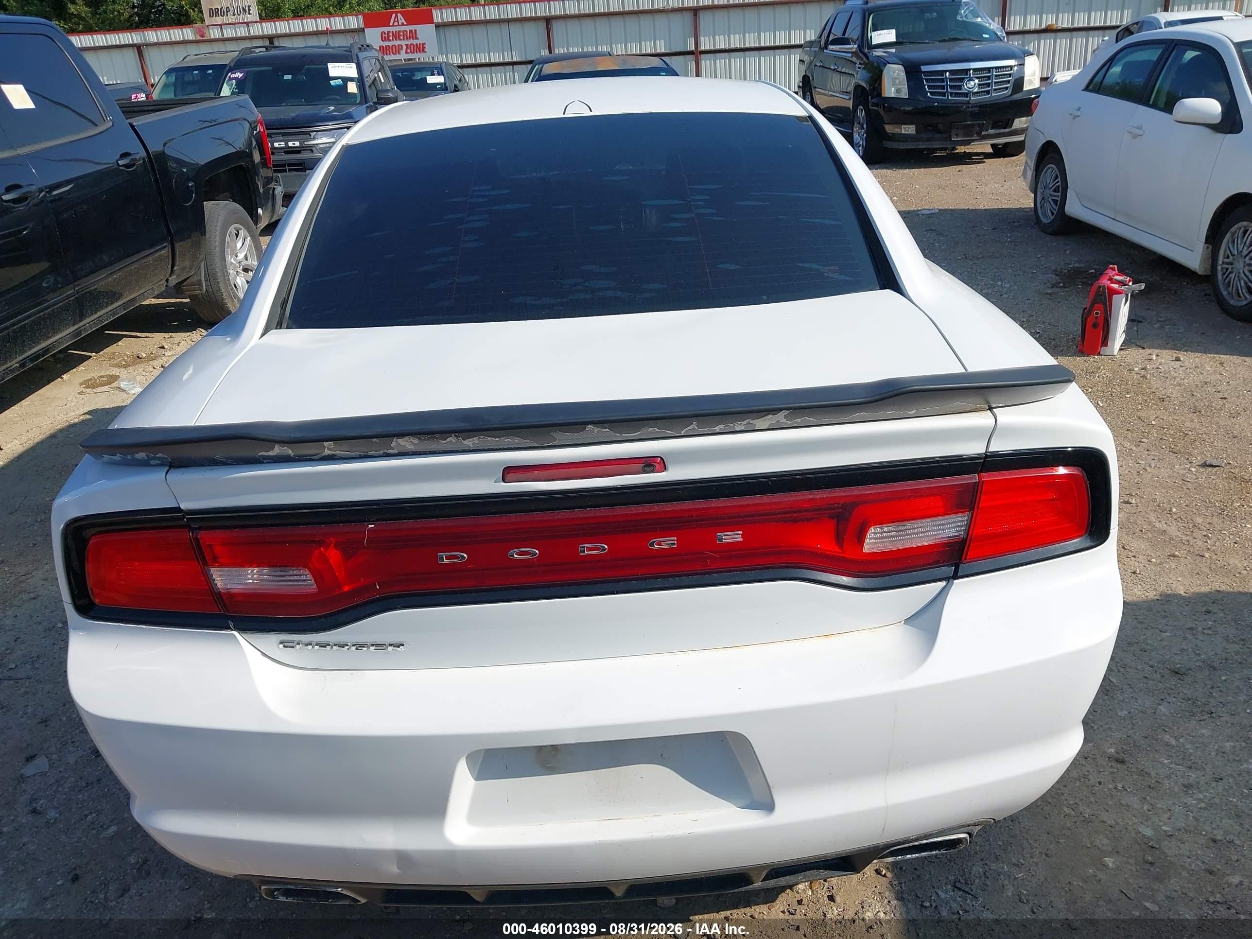 2014 Dodge Charger Se White vin: 2C3CDXBG1EH363161