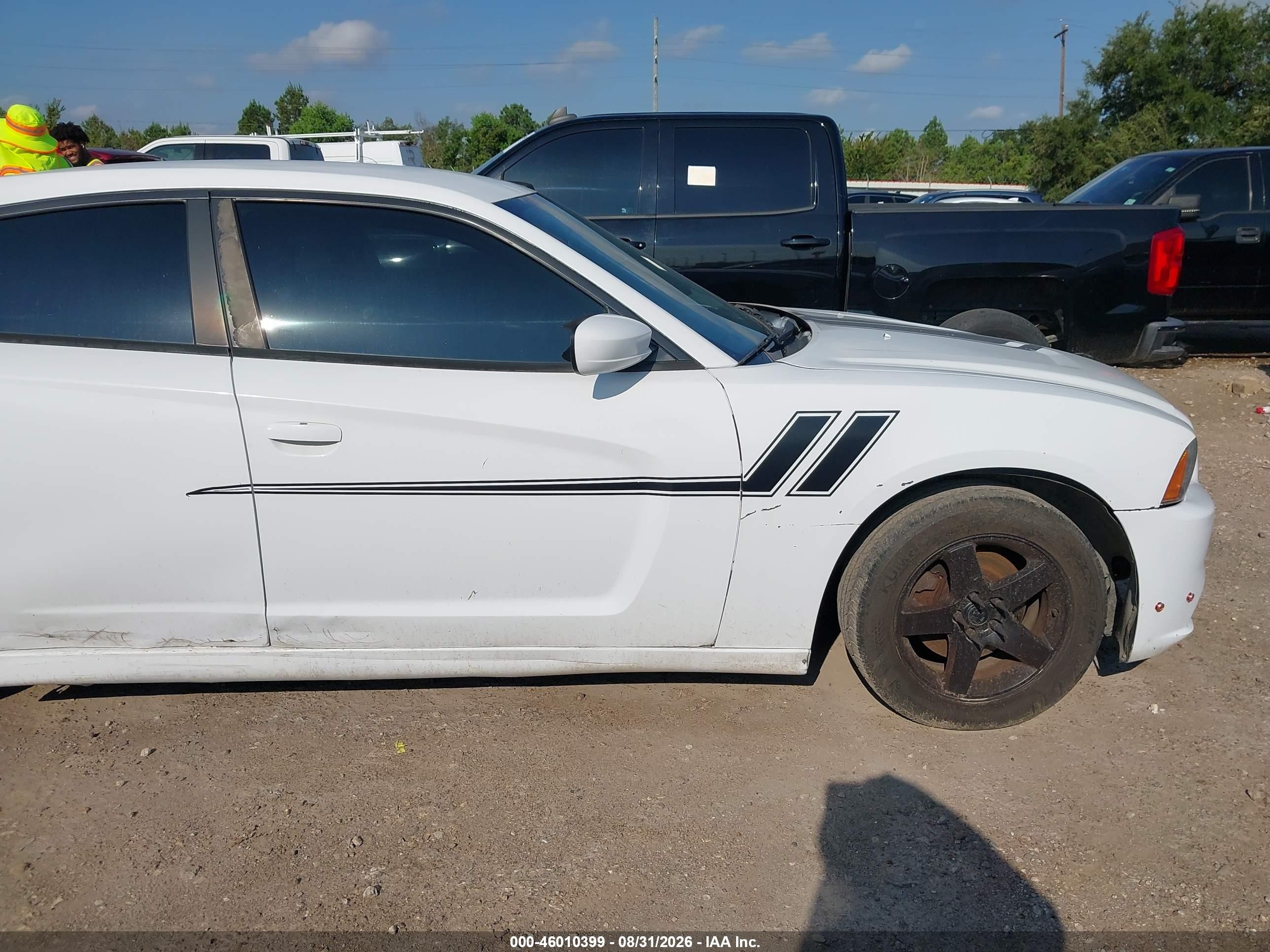 2014 Dodge Charger Se White vin: 2C3CDXBG1EH363161