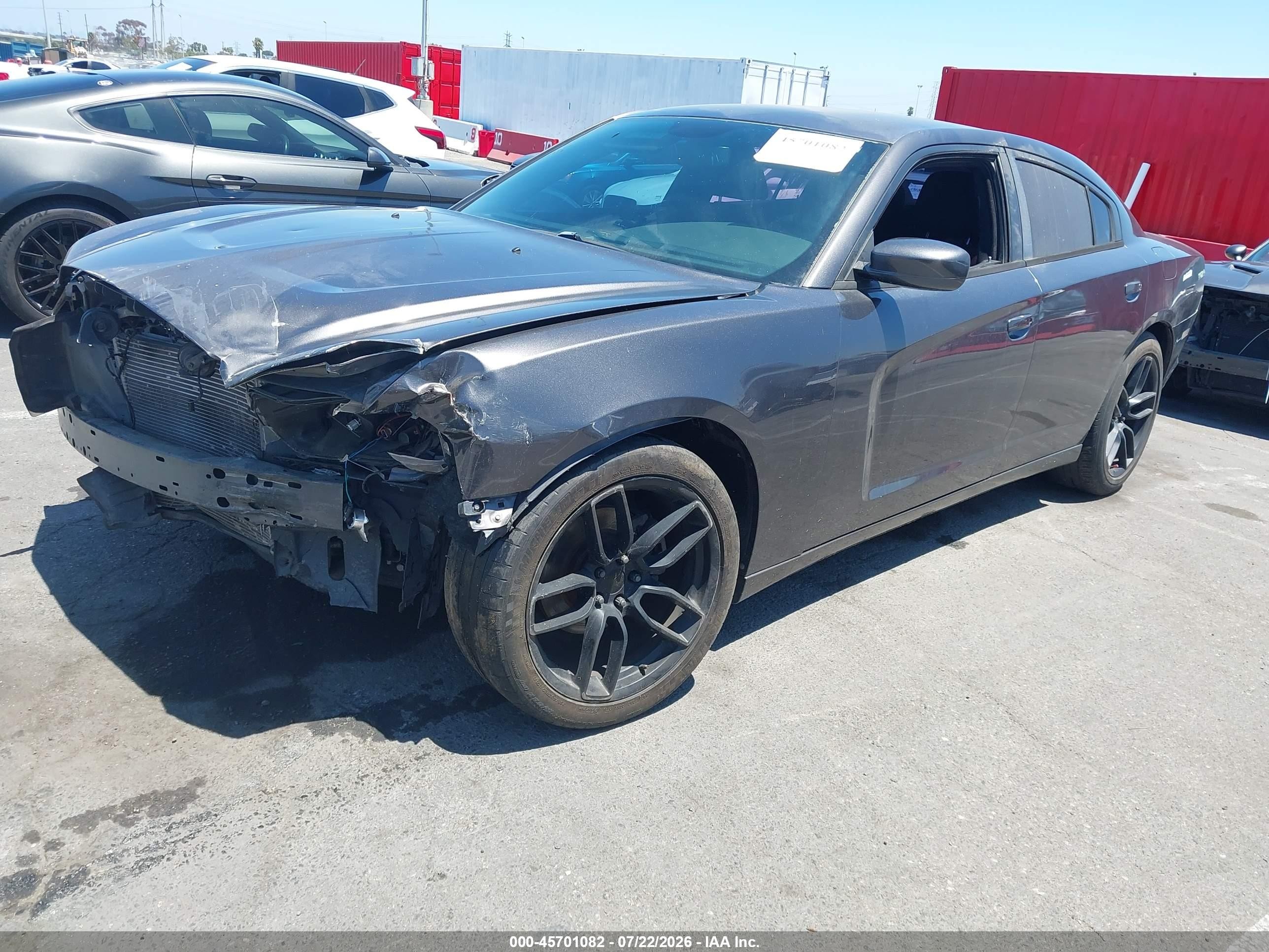 2014 Dodge Charger Se Gray vin: 2C3CDXBG1EH364147