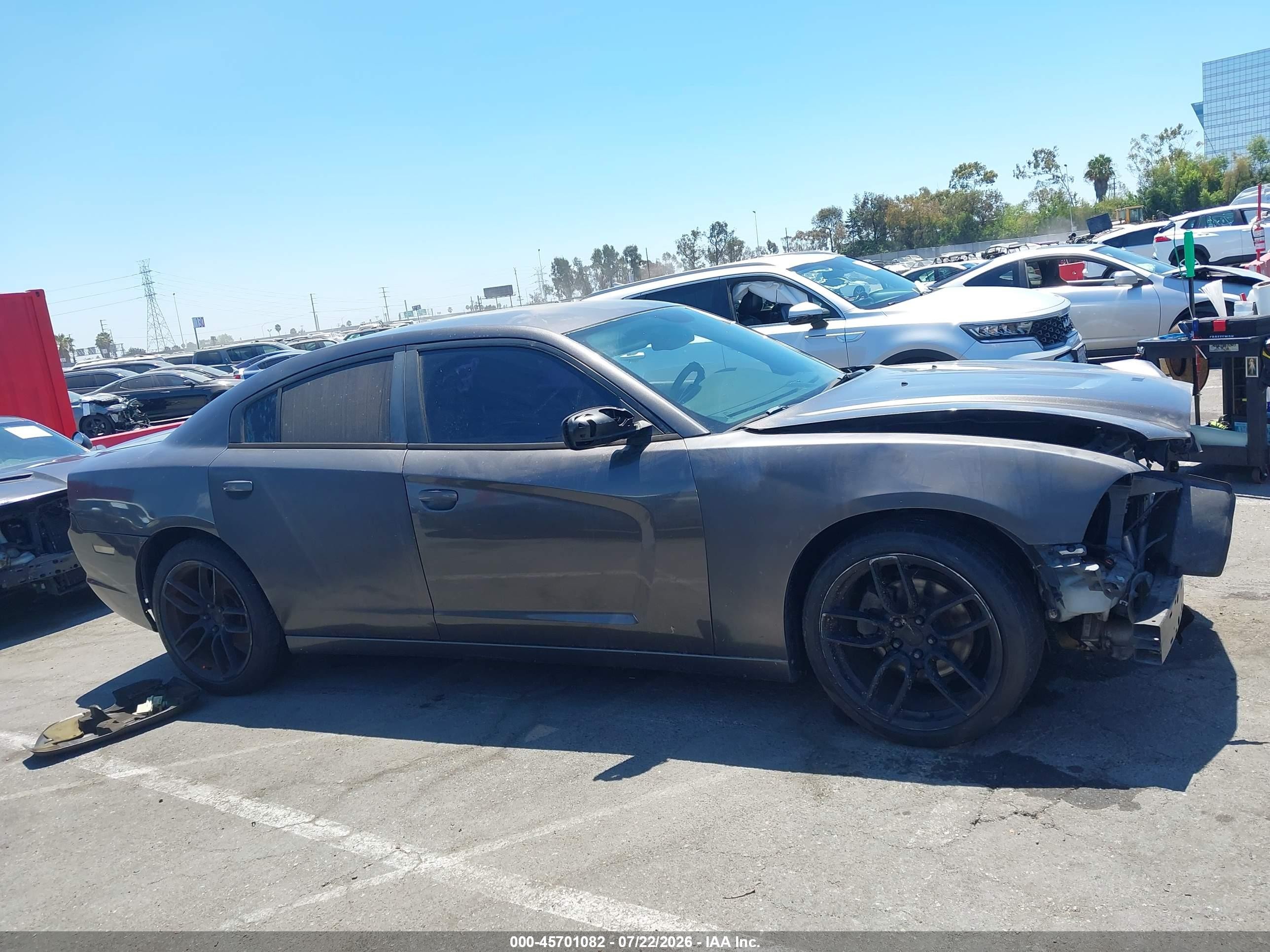 2014 Dodge Charger Se Gray vin: 2C3CDXBG1EH364147