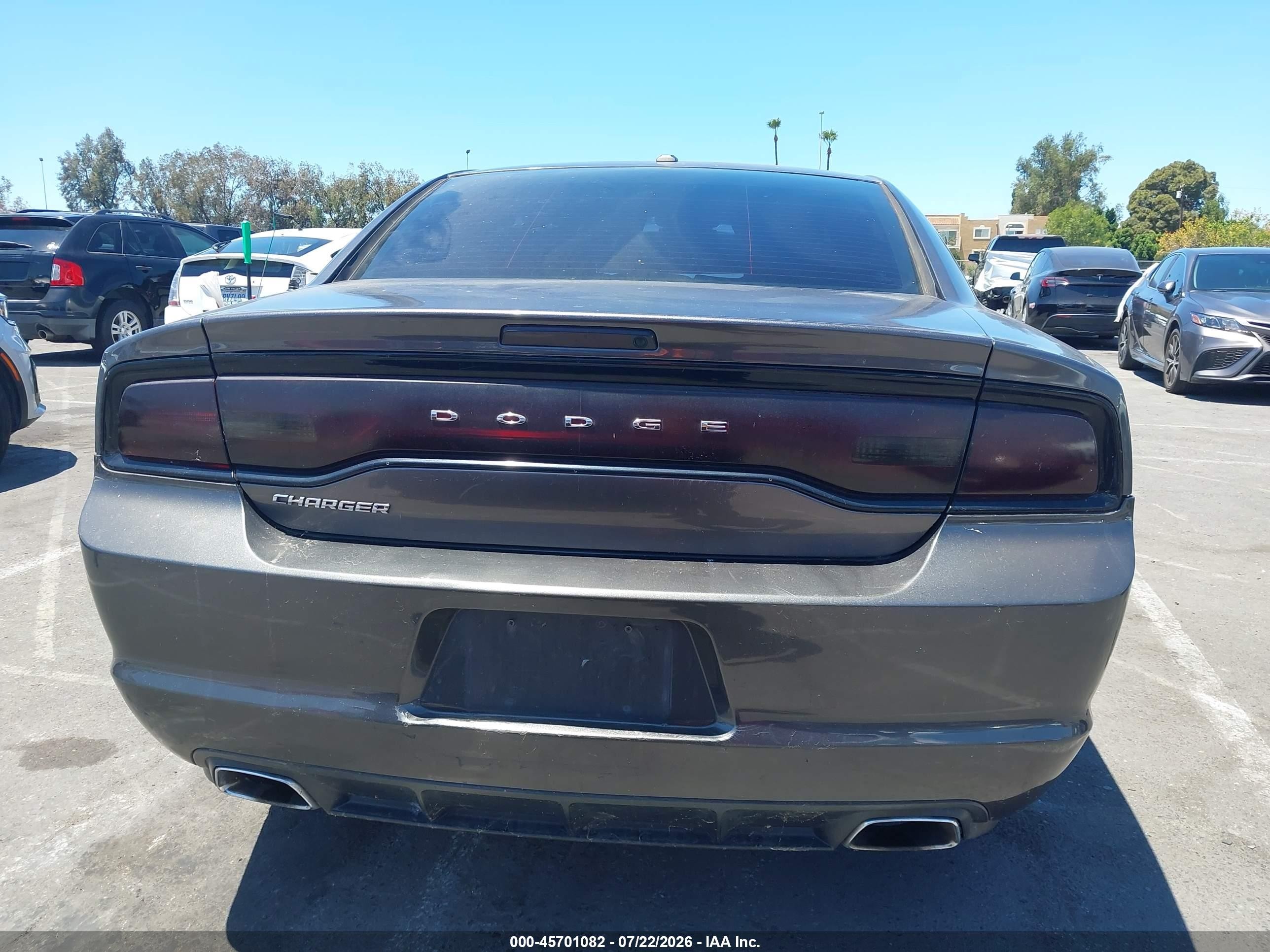 2014 Dodge Charger Se Gray vin: 2C3CDXBG1EH364147