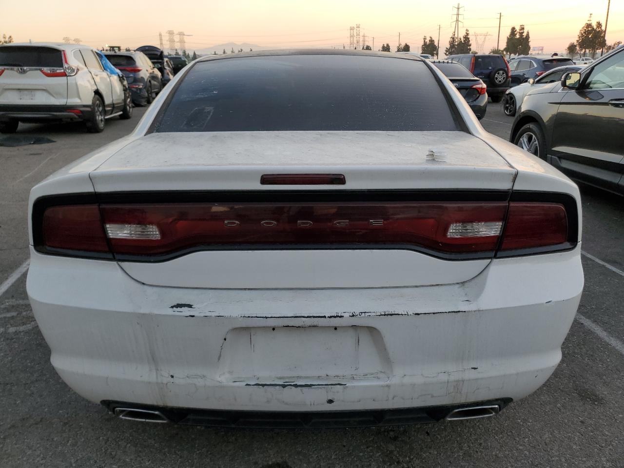 2014 Dodge Charger Se White vin: 2C3CDXBG1EH375116