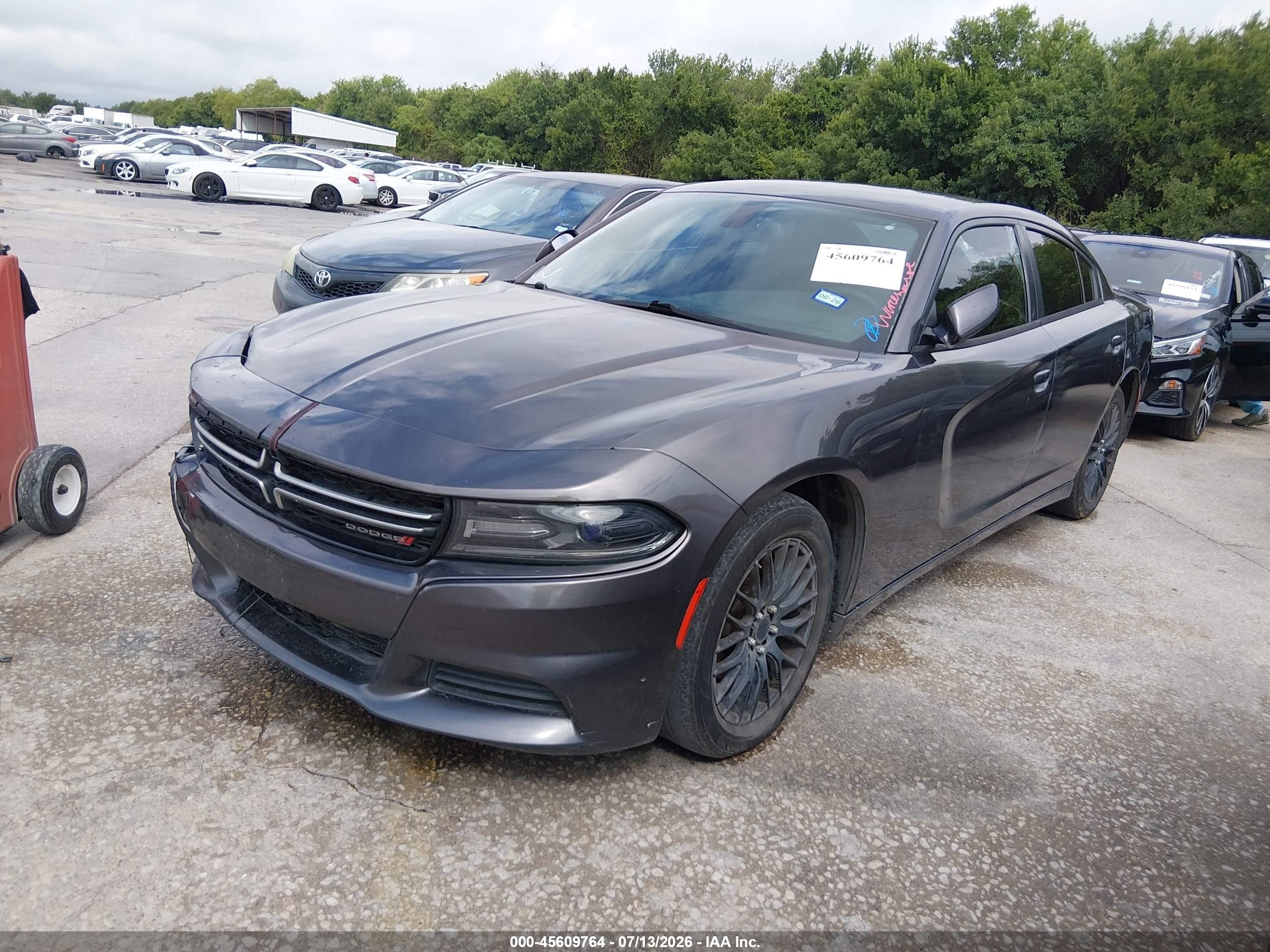 2015 Dodge Charger Se Gray vin: 2C3CDXBG1FH725488