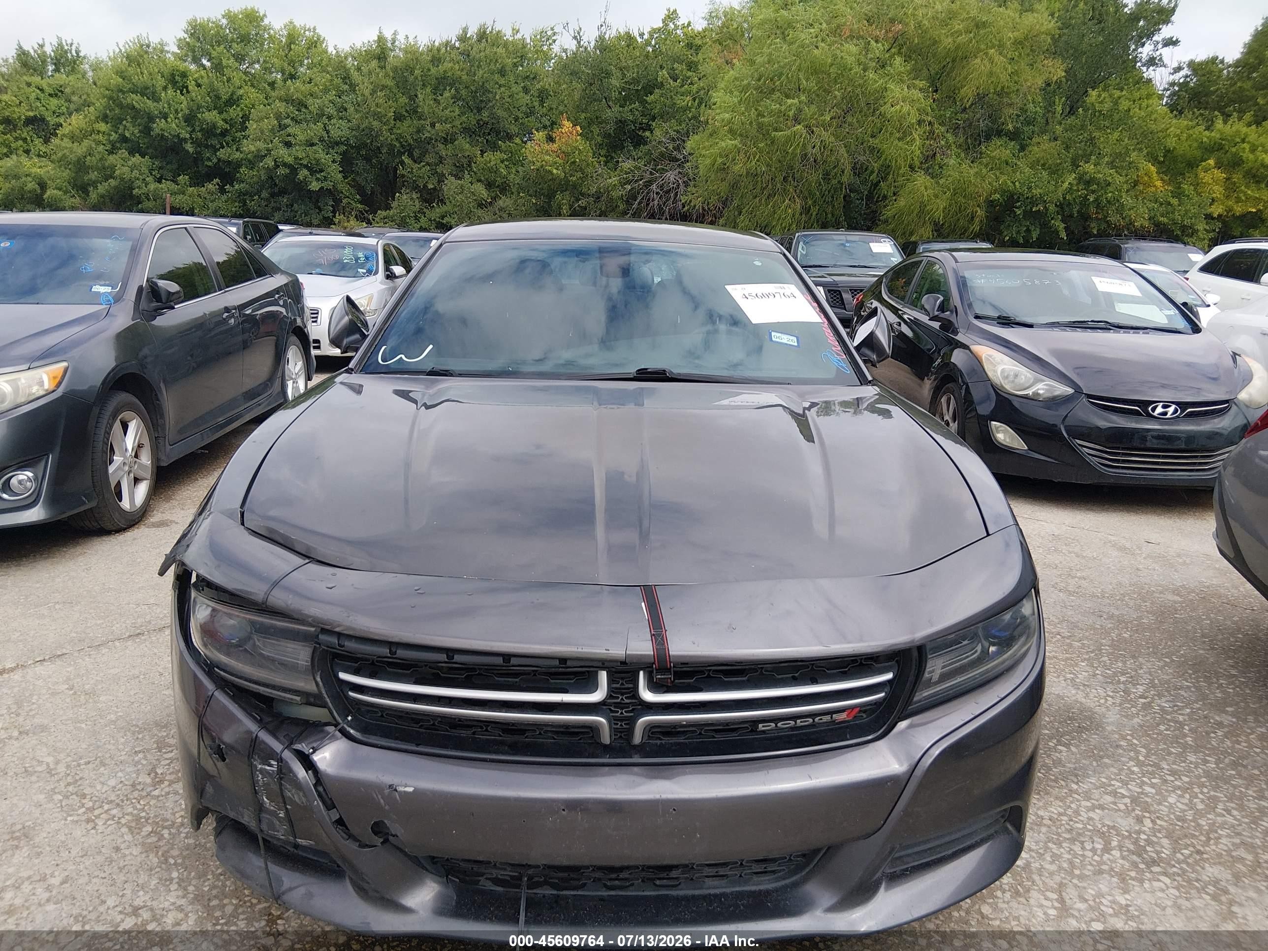 2015 Dodge Charger Se Gray vin: 2C3CDXBG1FH725488