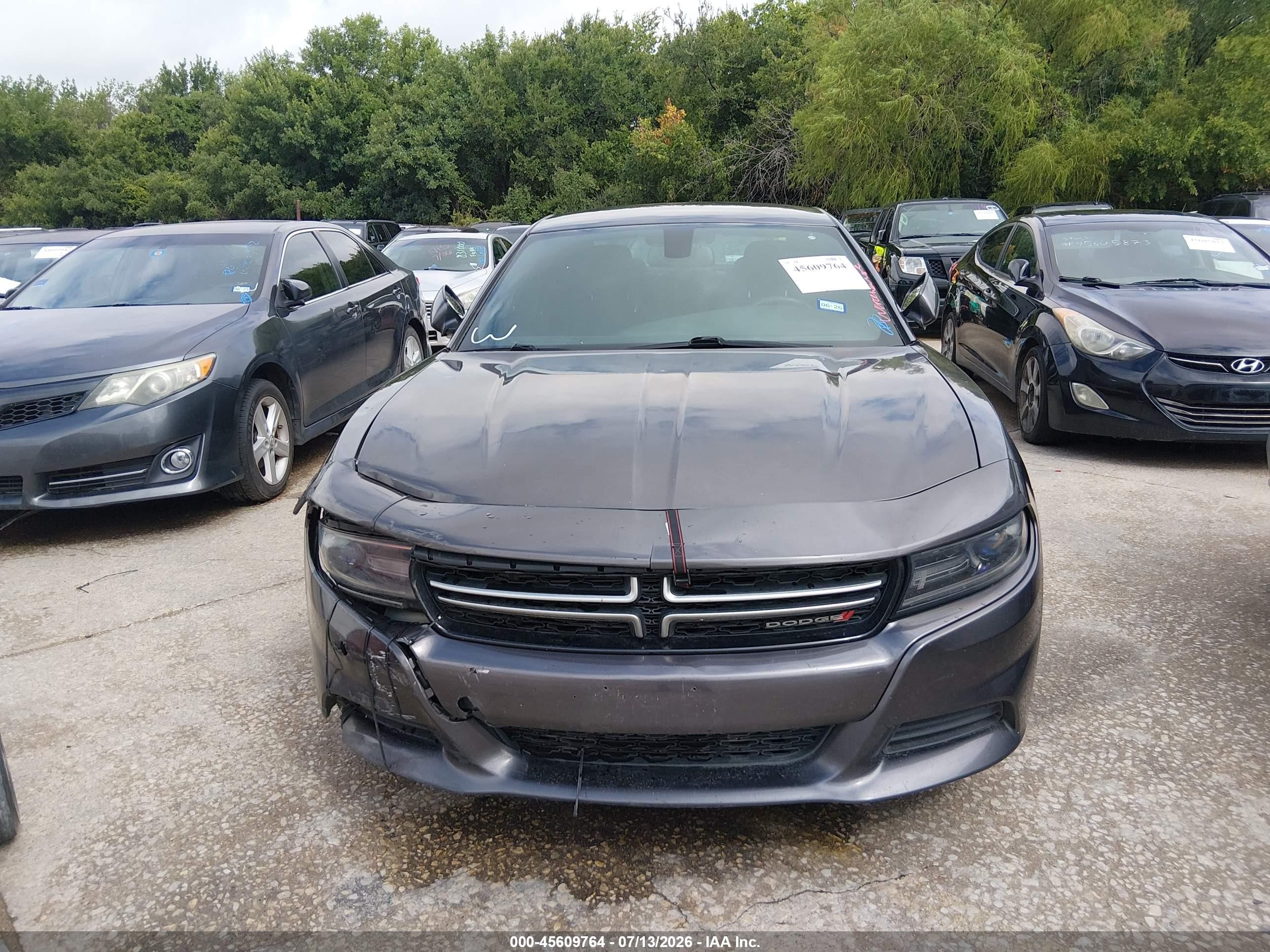 2015 Dodge Charger Se Gray vin: 2C3CDXBG1FH725488
