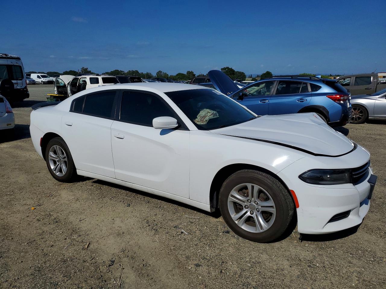 2015 Dodge Charger Se White vin: 2C3CDXBG1FH776909
