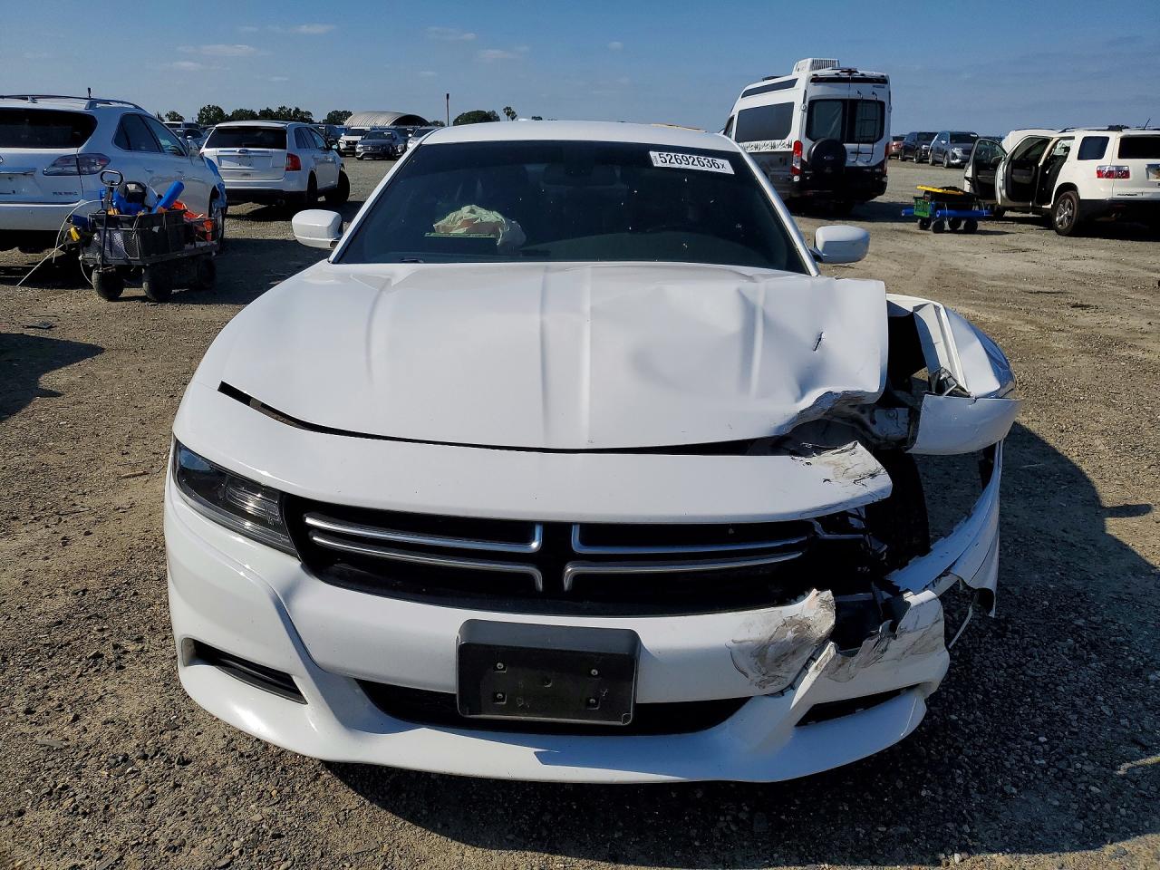 2015 Dodge Charger Se White vin: 2C3CDXBG1FH776909
