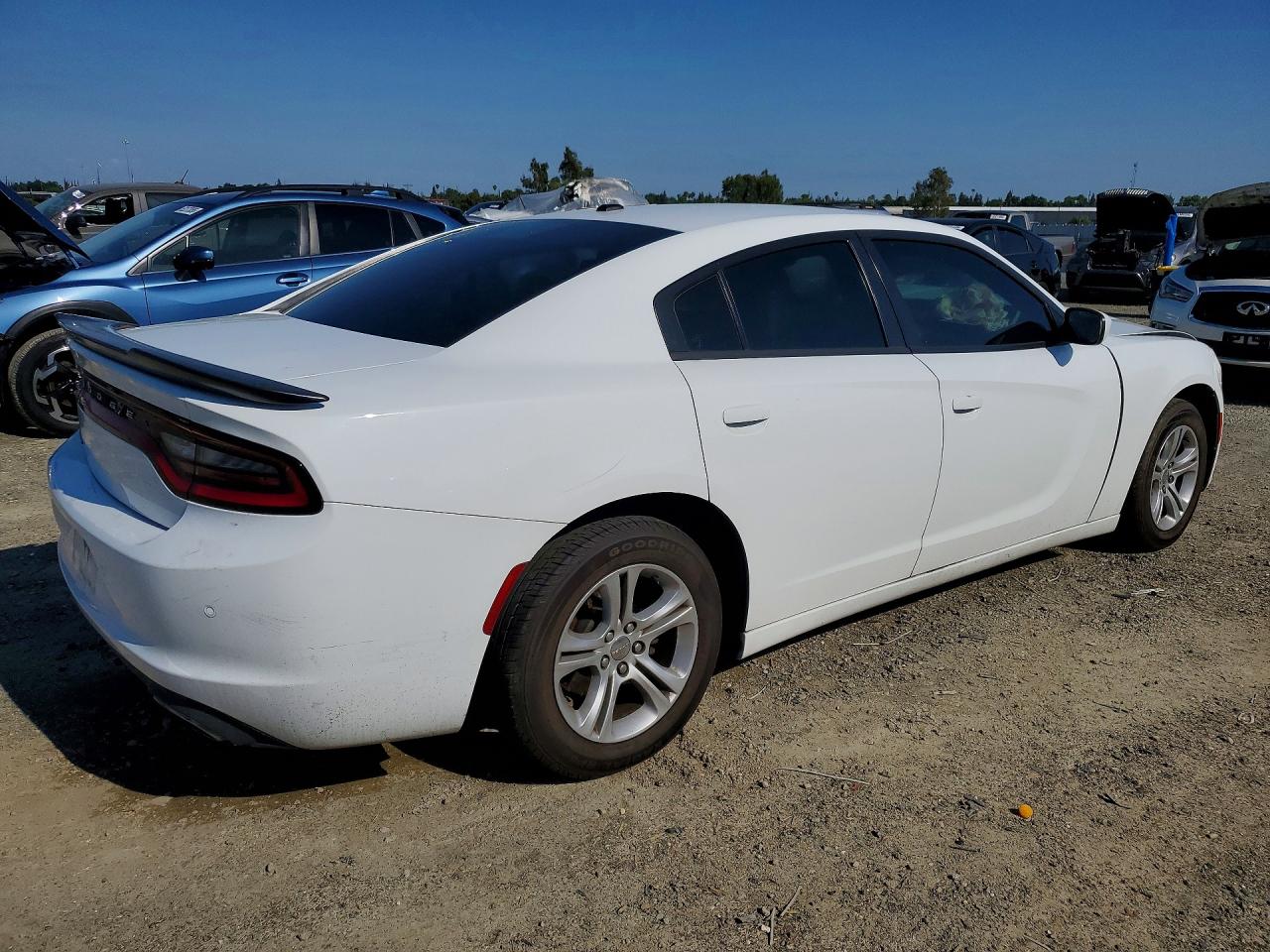2015 Dodge Charger Se White vin: 2C3CDXBG1FH776909