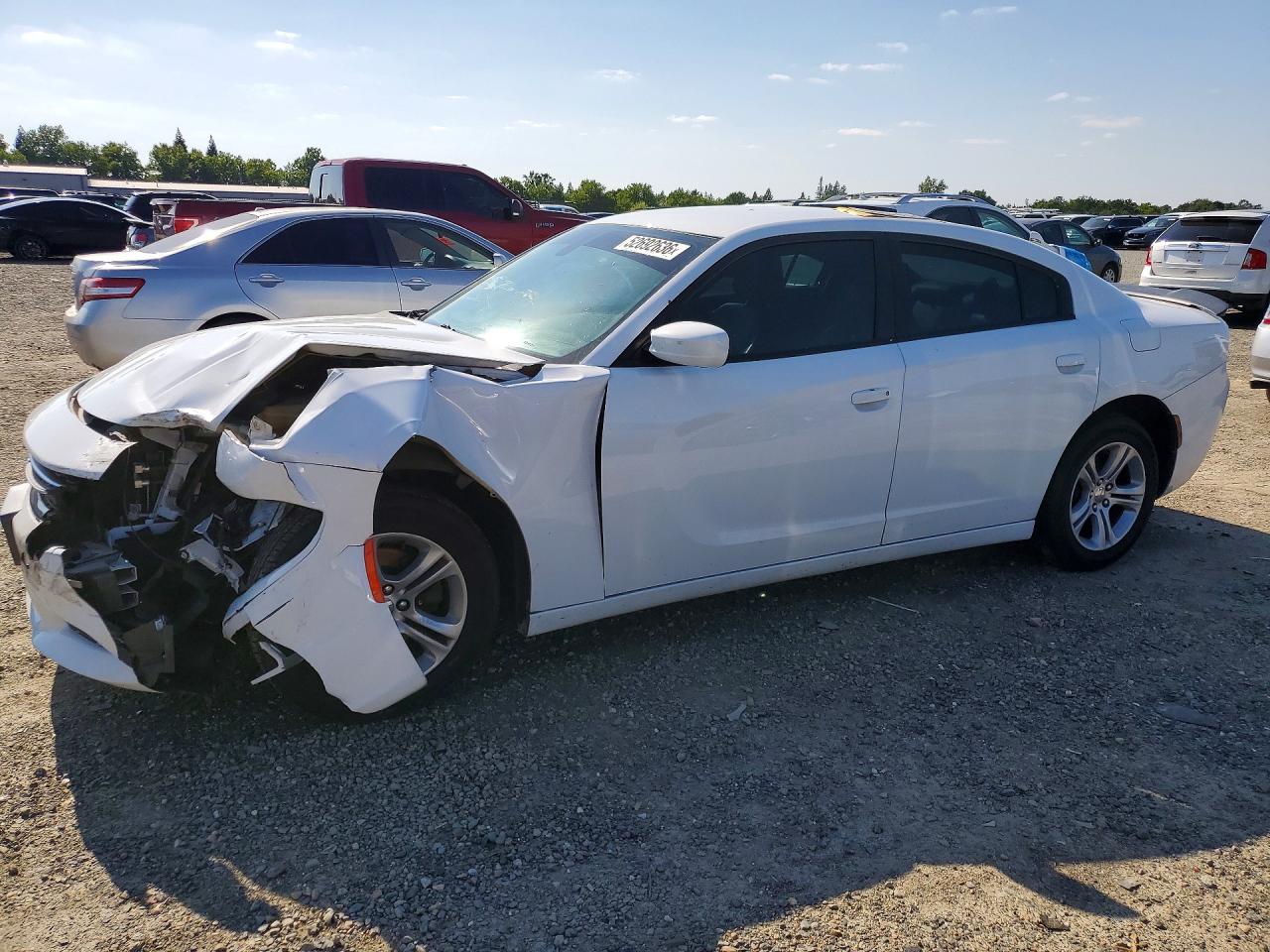 2015 Dodge Charger Se White vin: 2C3CDXBG1FH776909